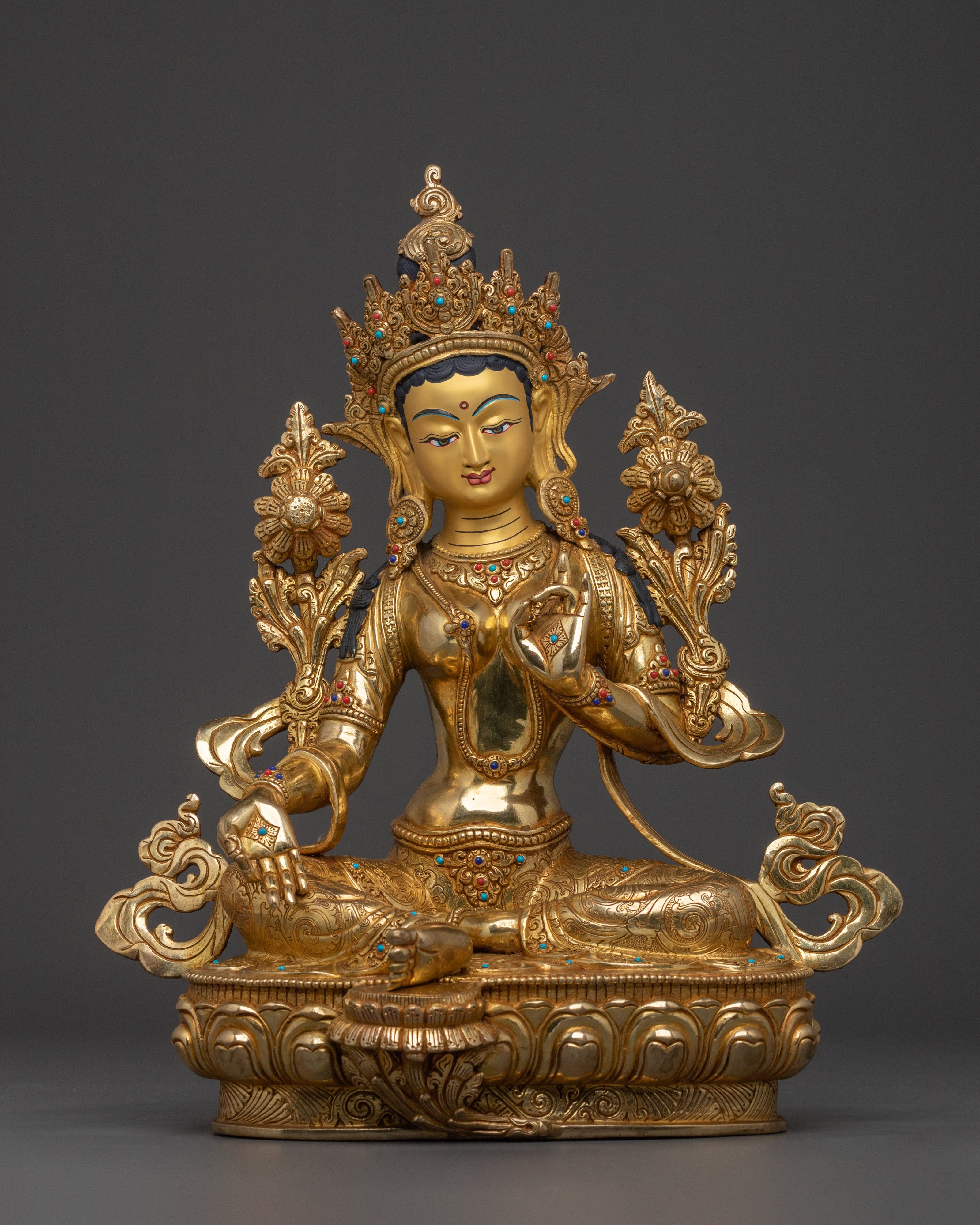 Green Tara Statue