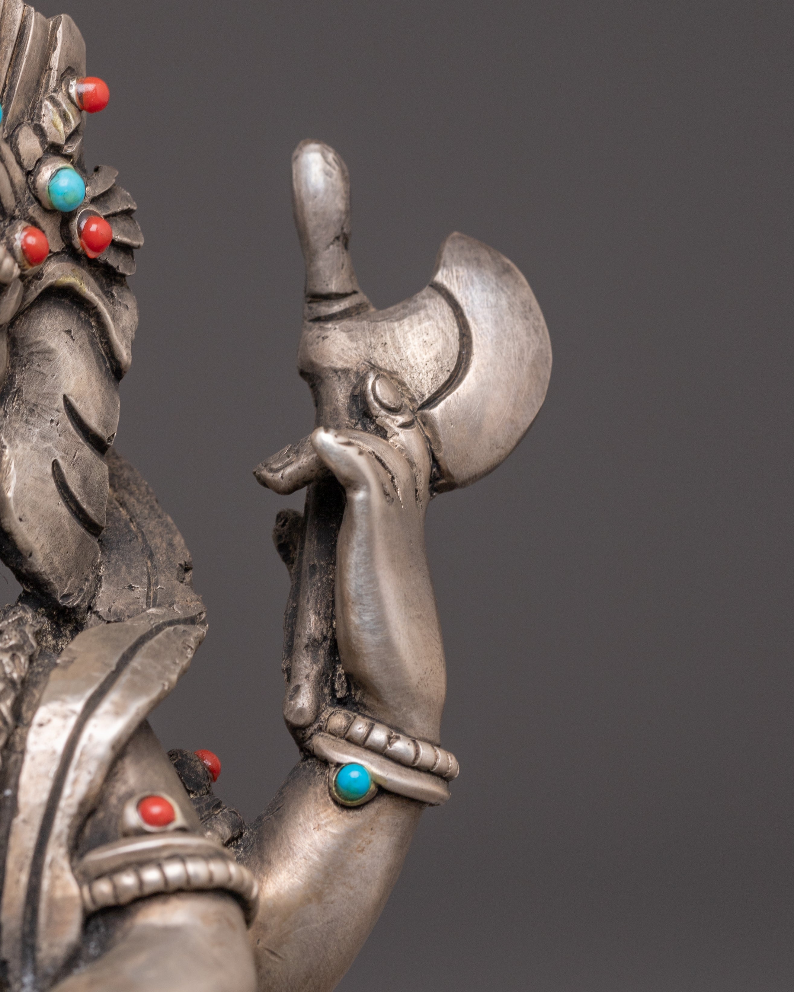 Handcrafted Copper Ganesh Sculpture | Divine Elephant Headed Deity