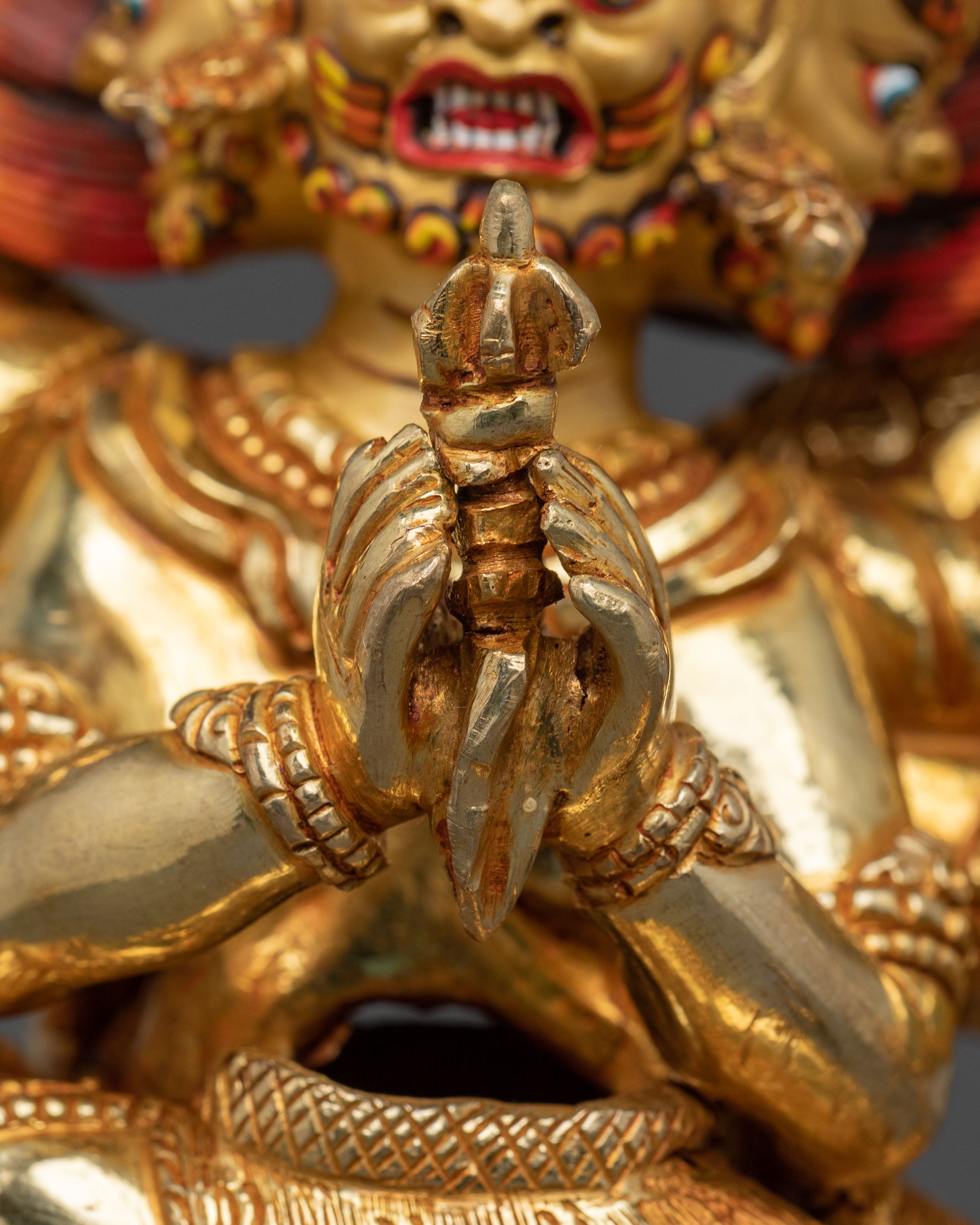 Vajrakilaya Vajra Dagger Deity Statue