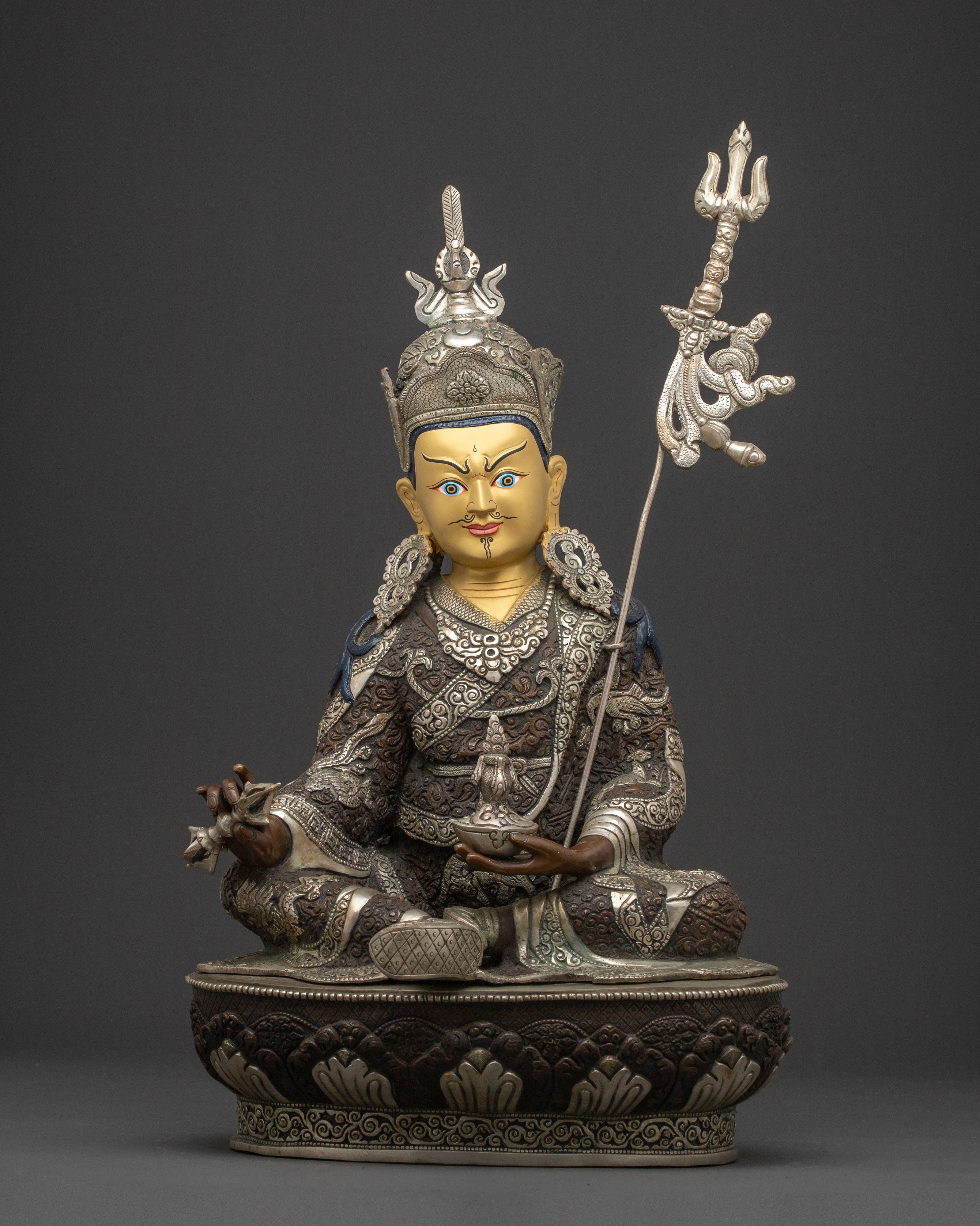 Padmasambhava Copper Statue for Altars