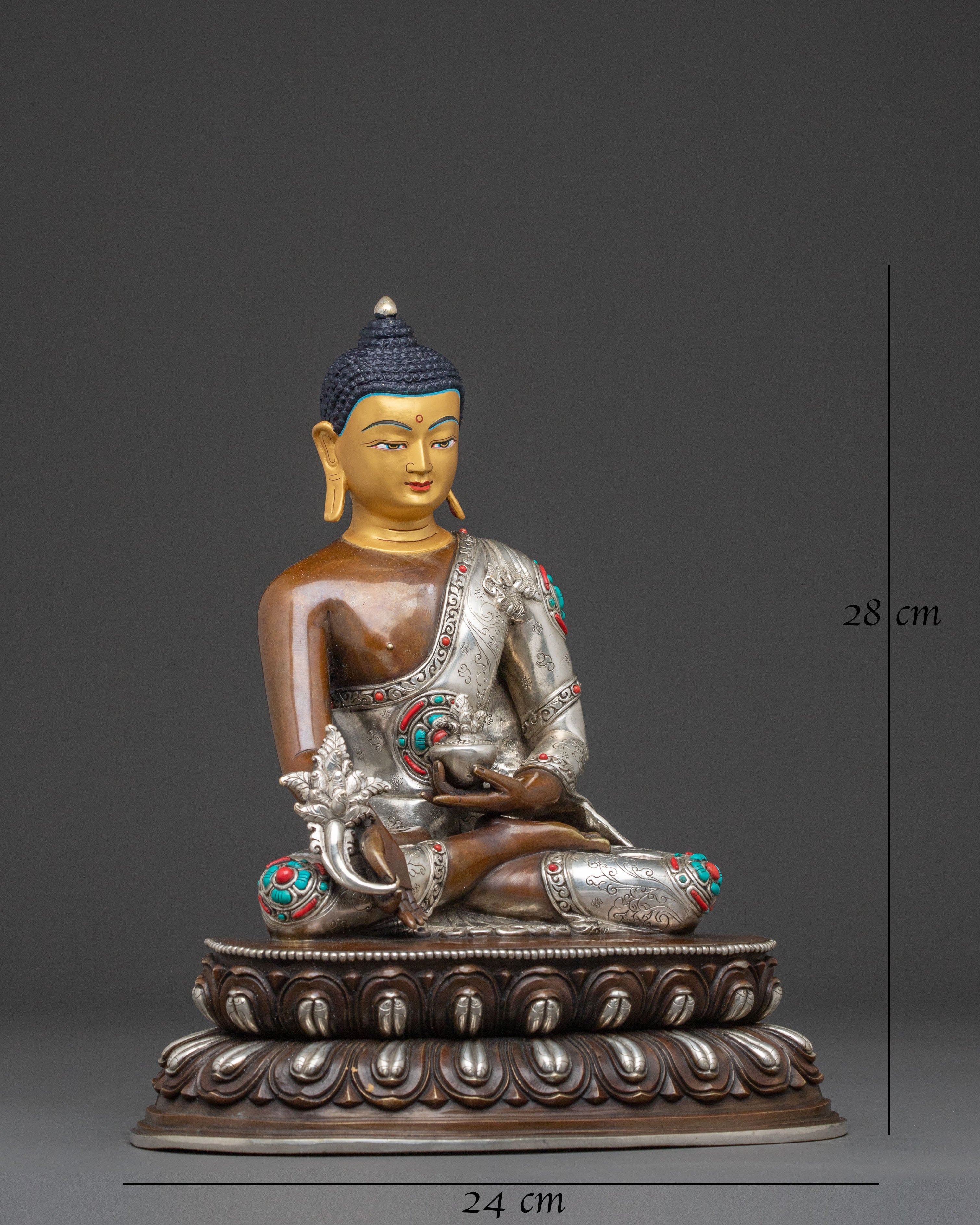 Medicine Buddha Healing Statue | Meditational Decor