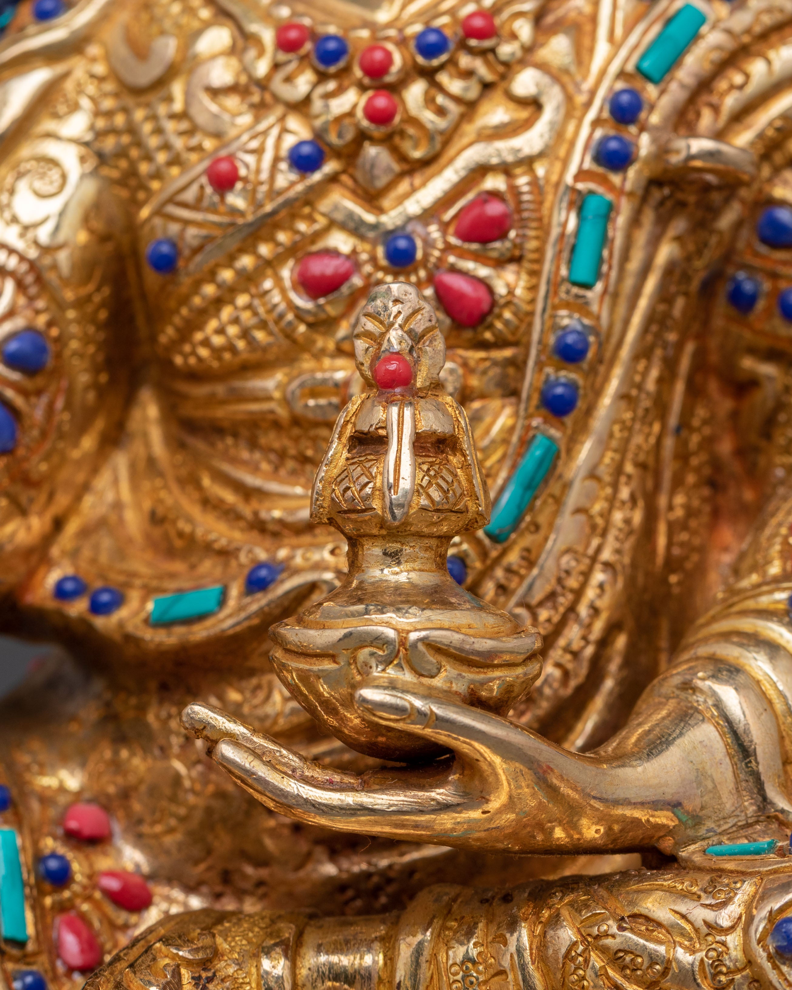 Handcrafted Guru Rinpoche Statue | Lotus Born Master