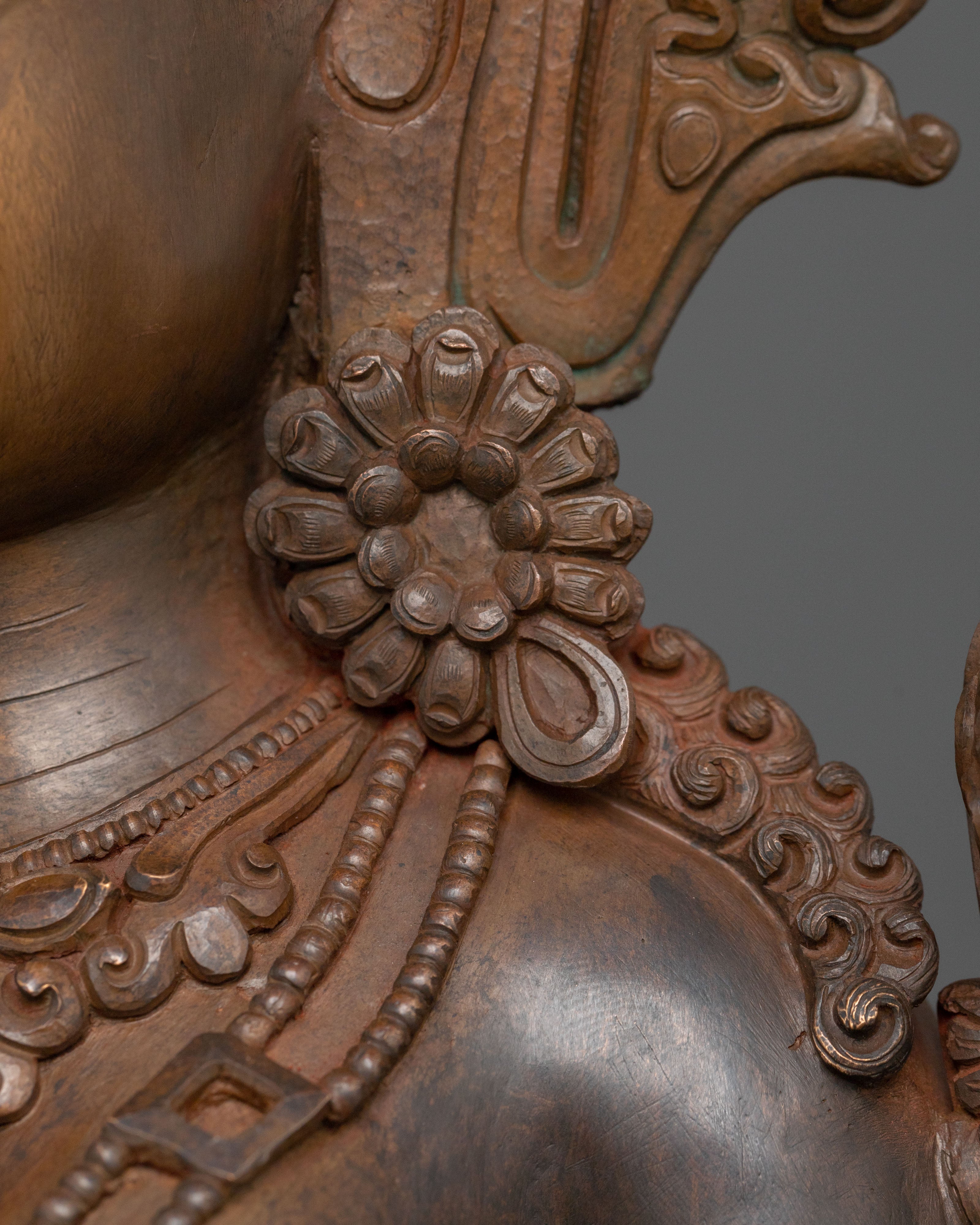 Green Tara Statue On Throne | Goddess of Protection