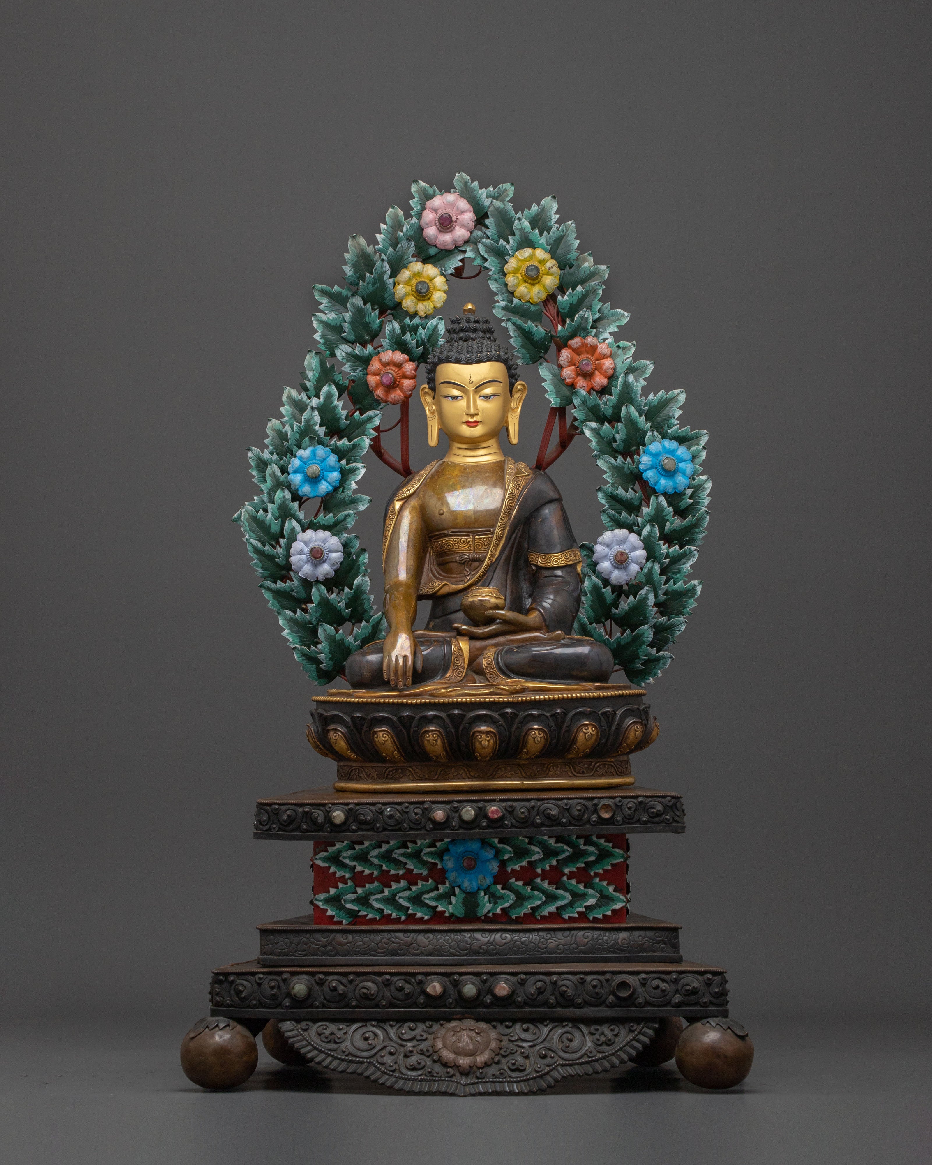Shakyamuni Buddha Figurine on Throne | Enlightened ONE