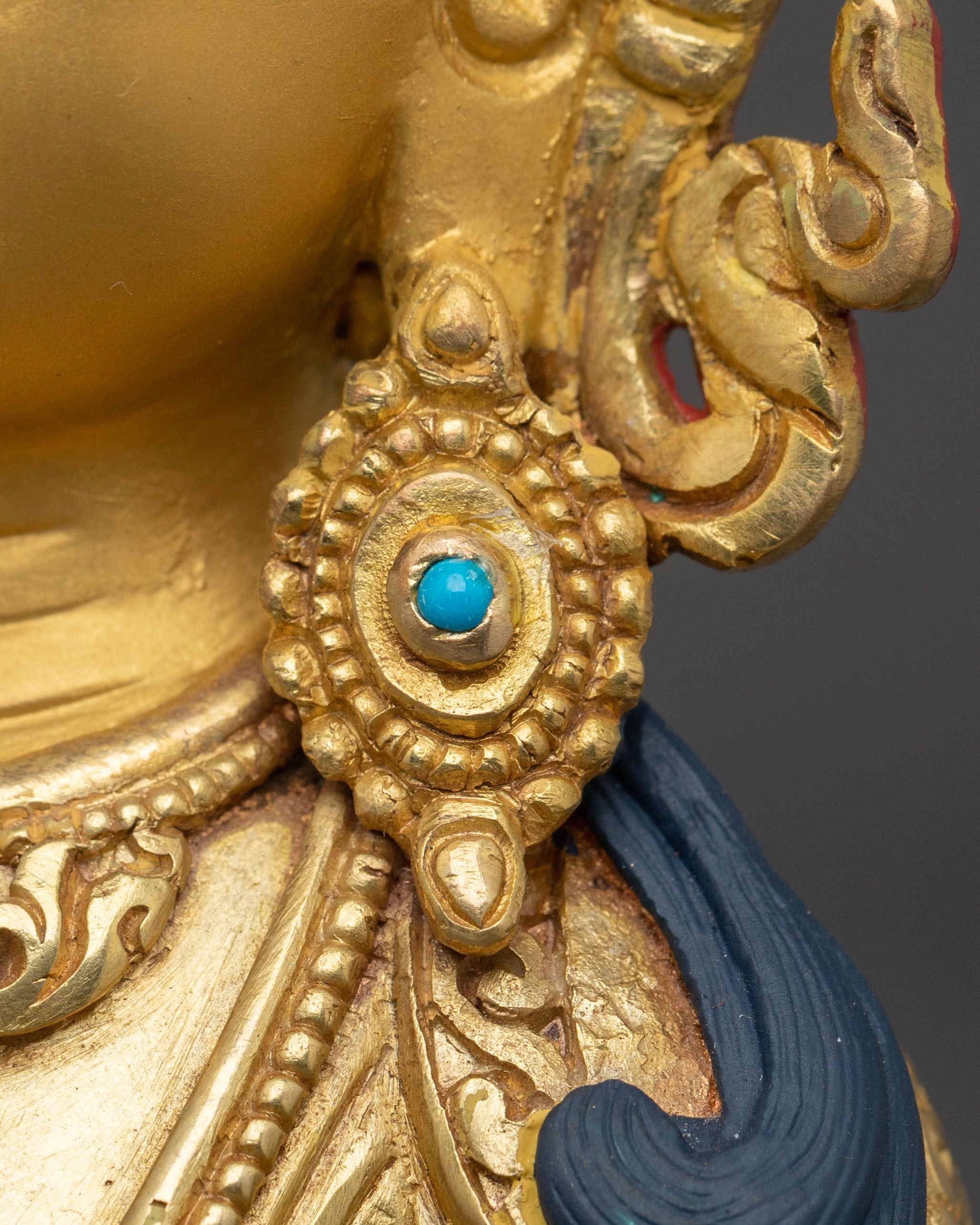 Amitayus Spiritual Figurine | 24K Gold Gilded Sacred Art