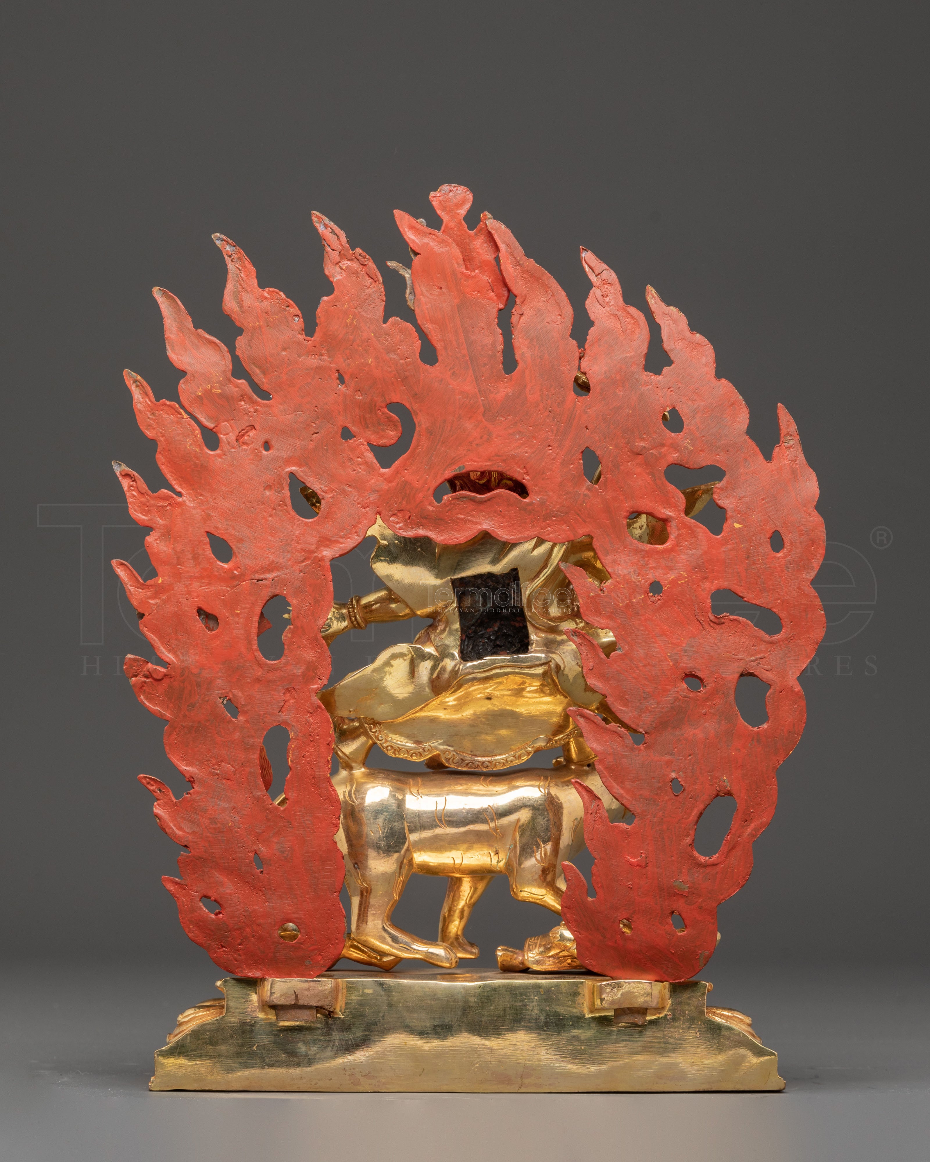 Handcrafted Dorje Drolo Golden Statue | Wrathful Manifestation of Padmasambhava