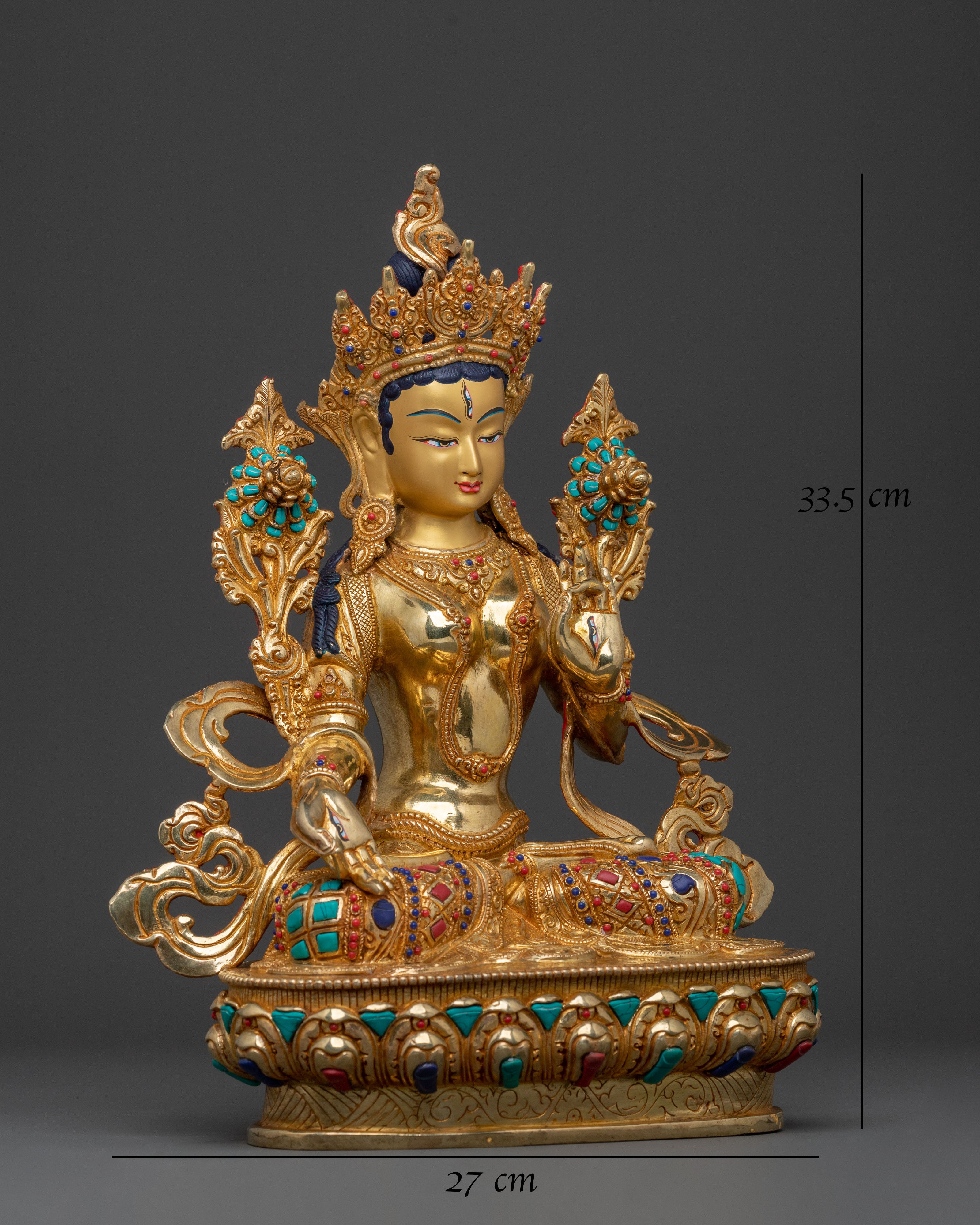 White Tara | Handcrafted Long Life Deity Sculpture