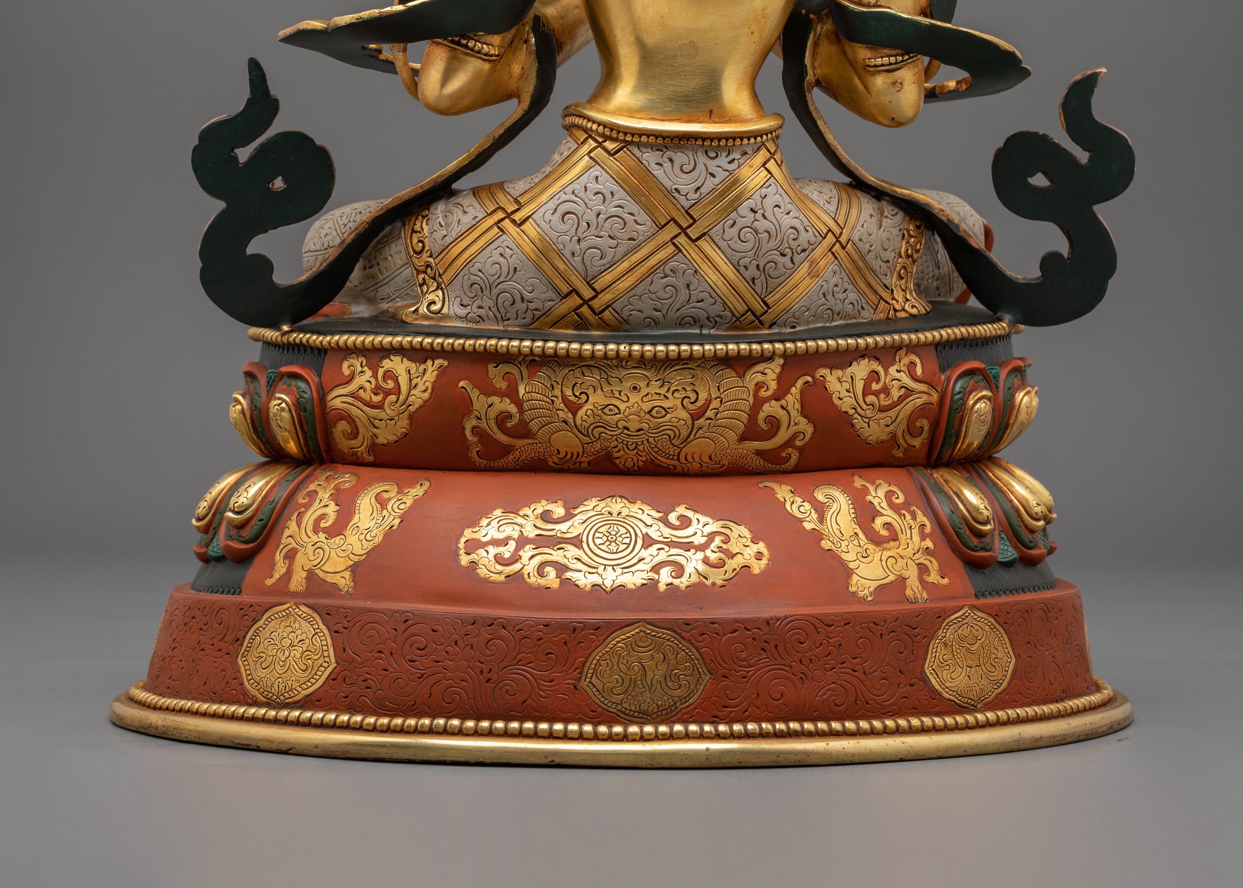 Tikshna Manjushri: 24K Gold Gilded Copper Statue