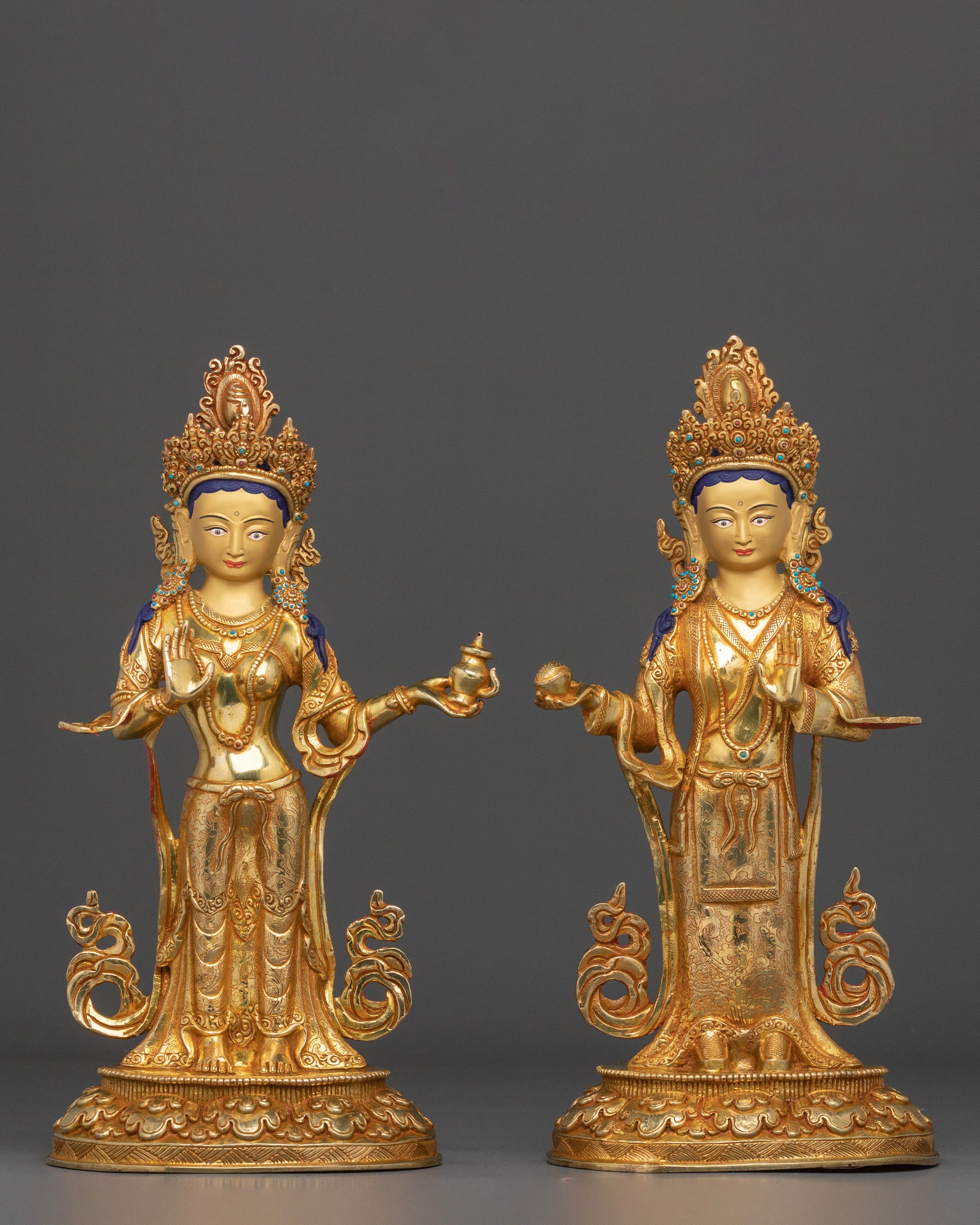Yeshe Tsogyal and Mandarva Statue Set | Home Decor