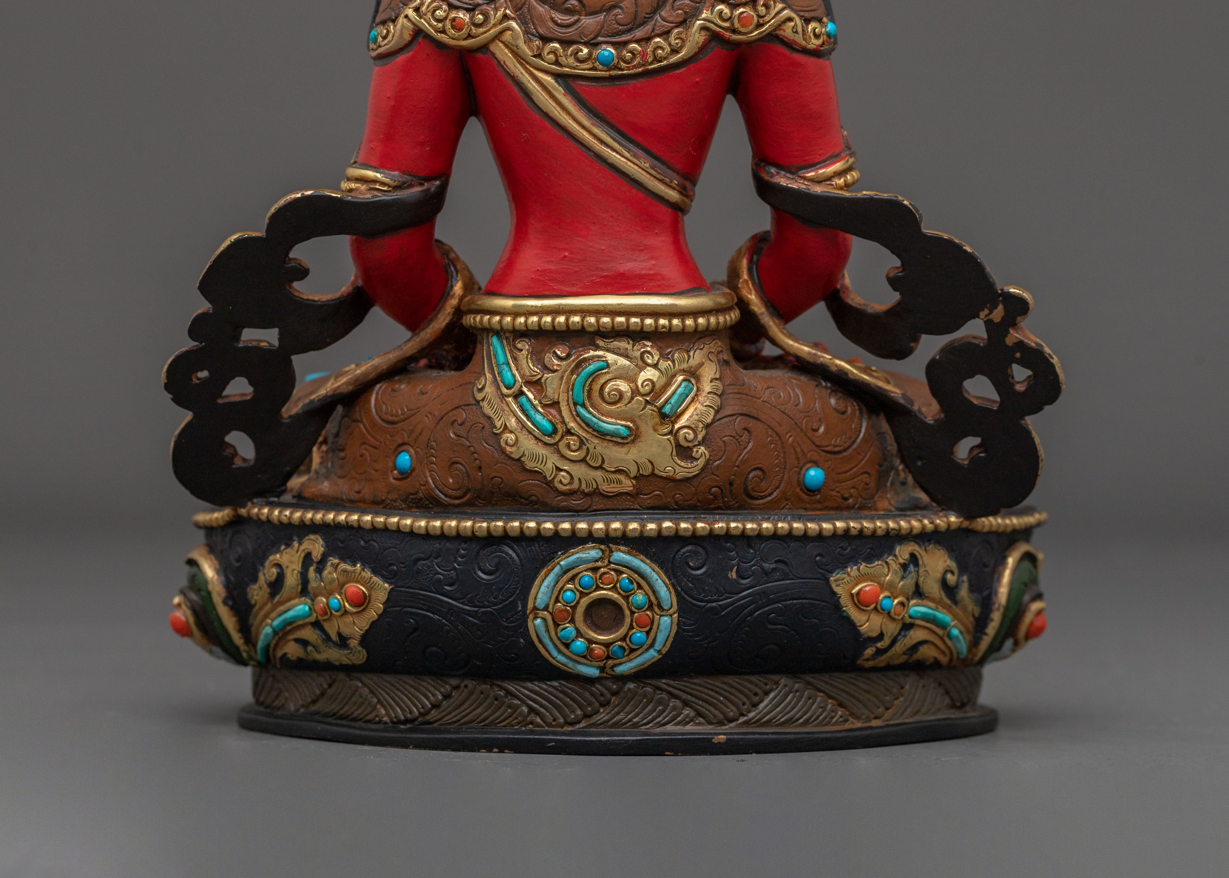 Buddhist Shrine Amitayus Statue | Sacred Altar Decor