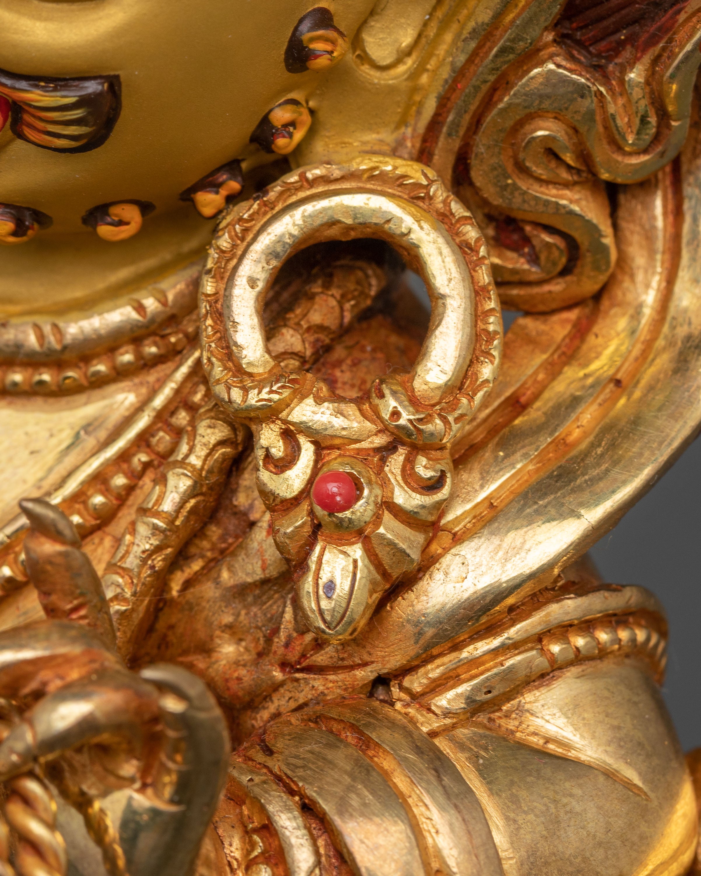 Handcrafted Vajrapani Statue: Protector of Dharma