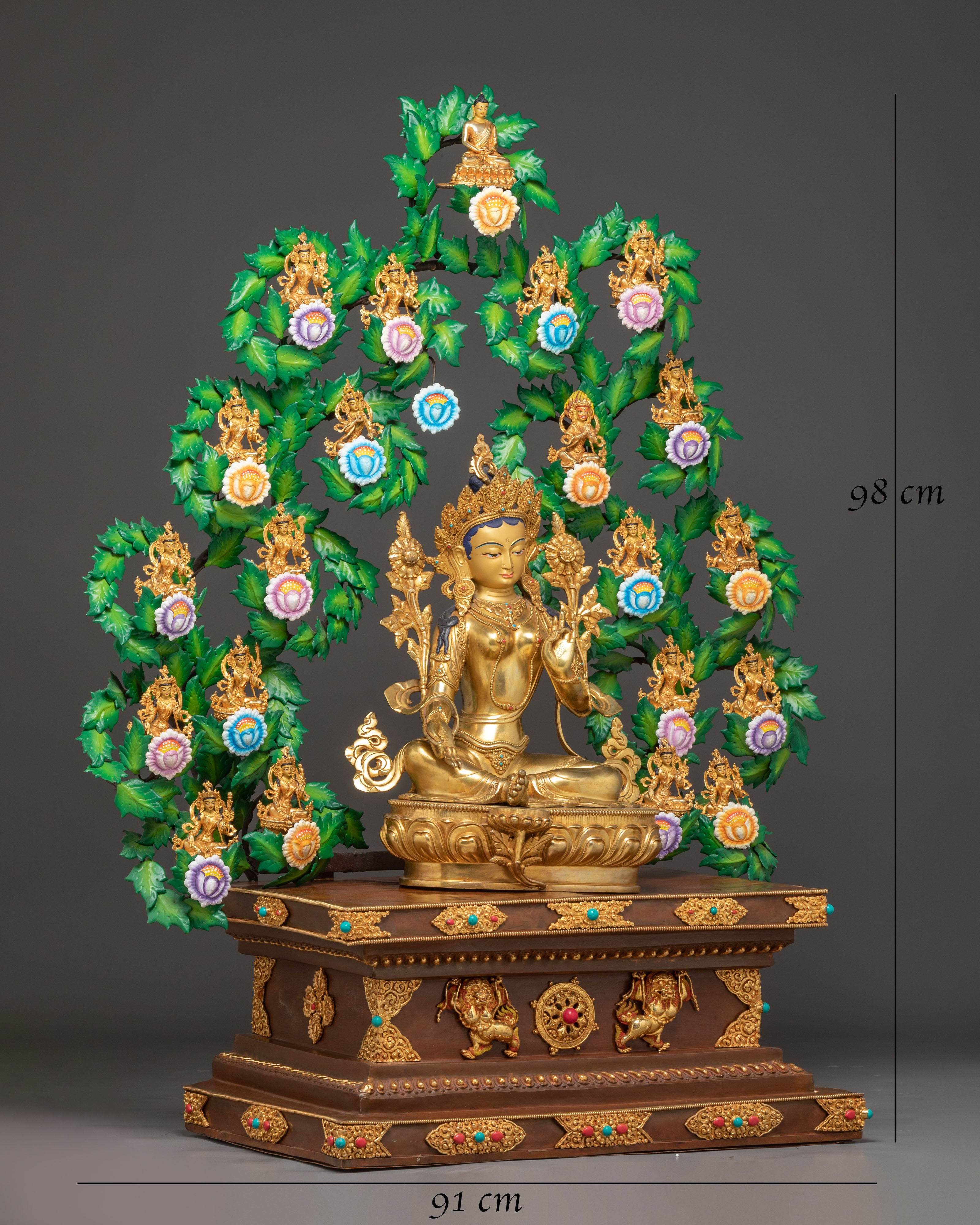 Divine 21 Tara Statue Set | Traditional Himalayan Sculpture