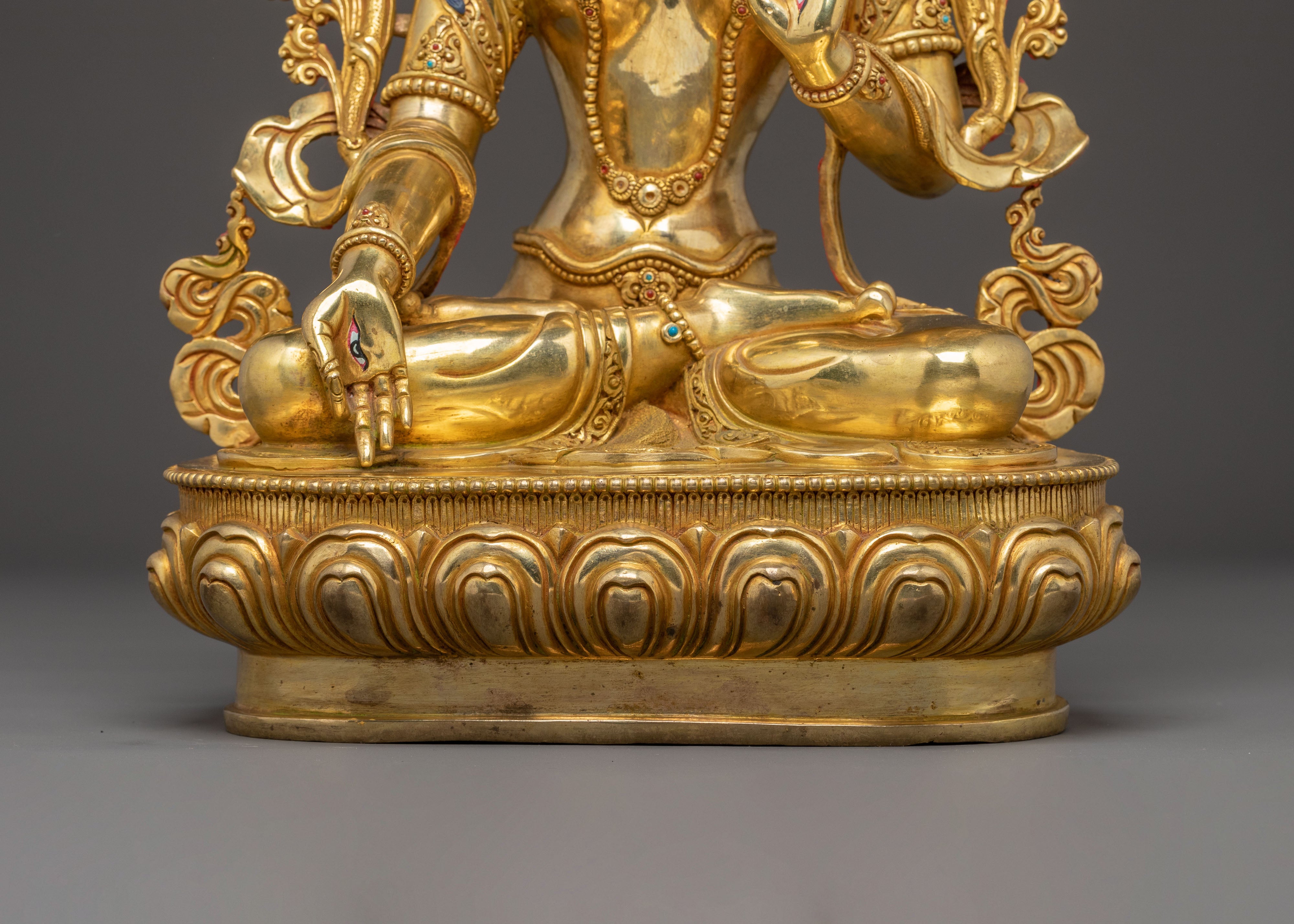 Handcrafted Figurine of White Tara | Healing Goddess