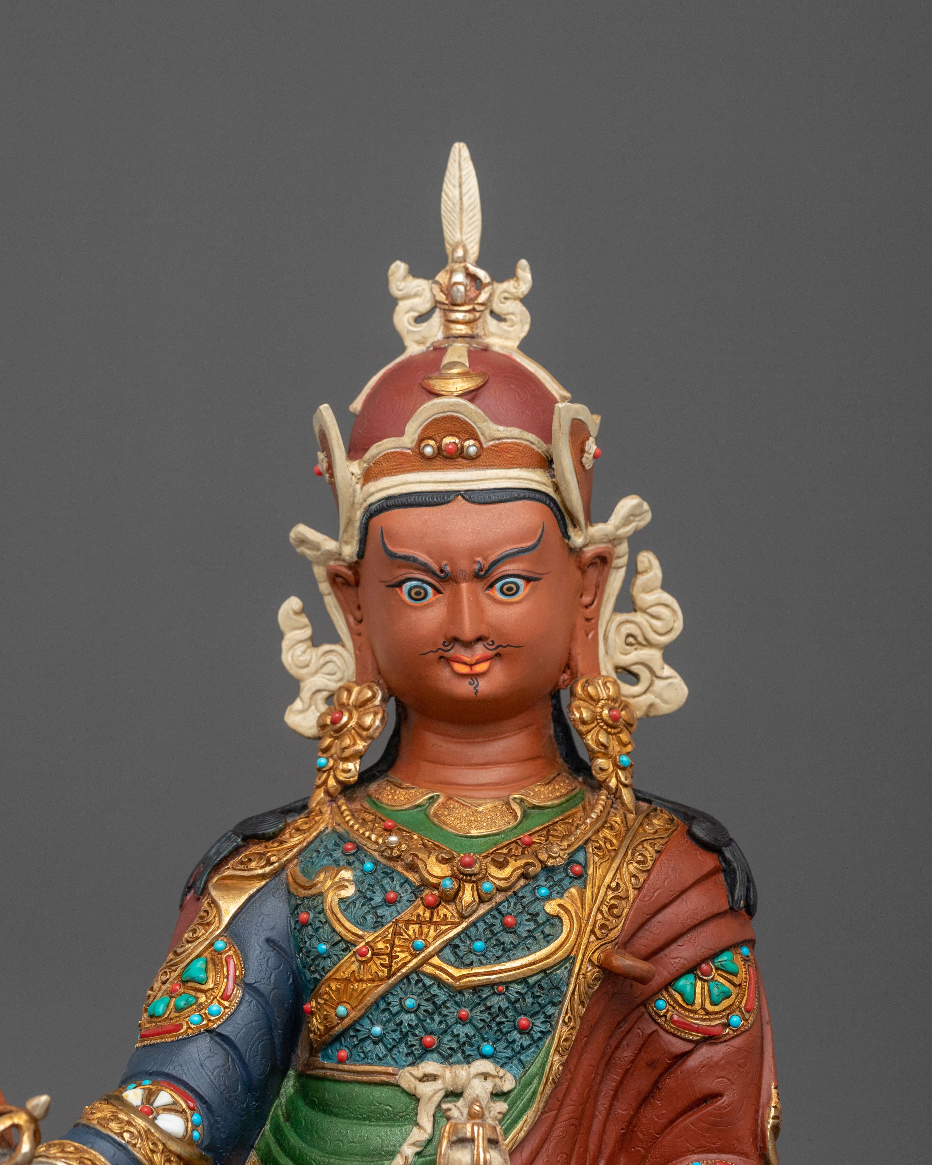 Traditional Guru Rinpoche Statue | Himalayan Artwork