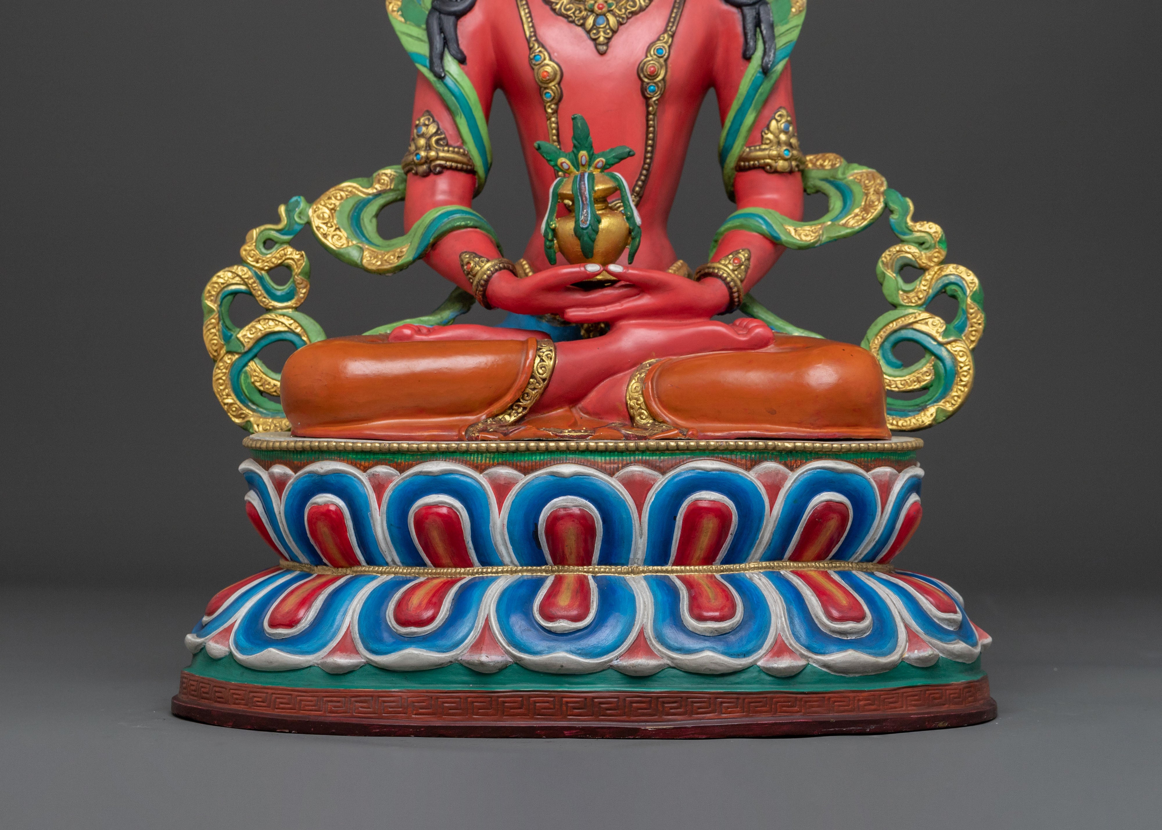 Amitayus Devotional Statue | Spiritual Decor for Longevity