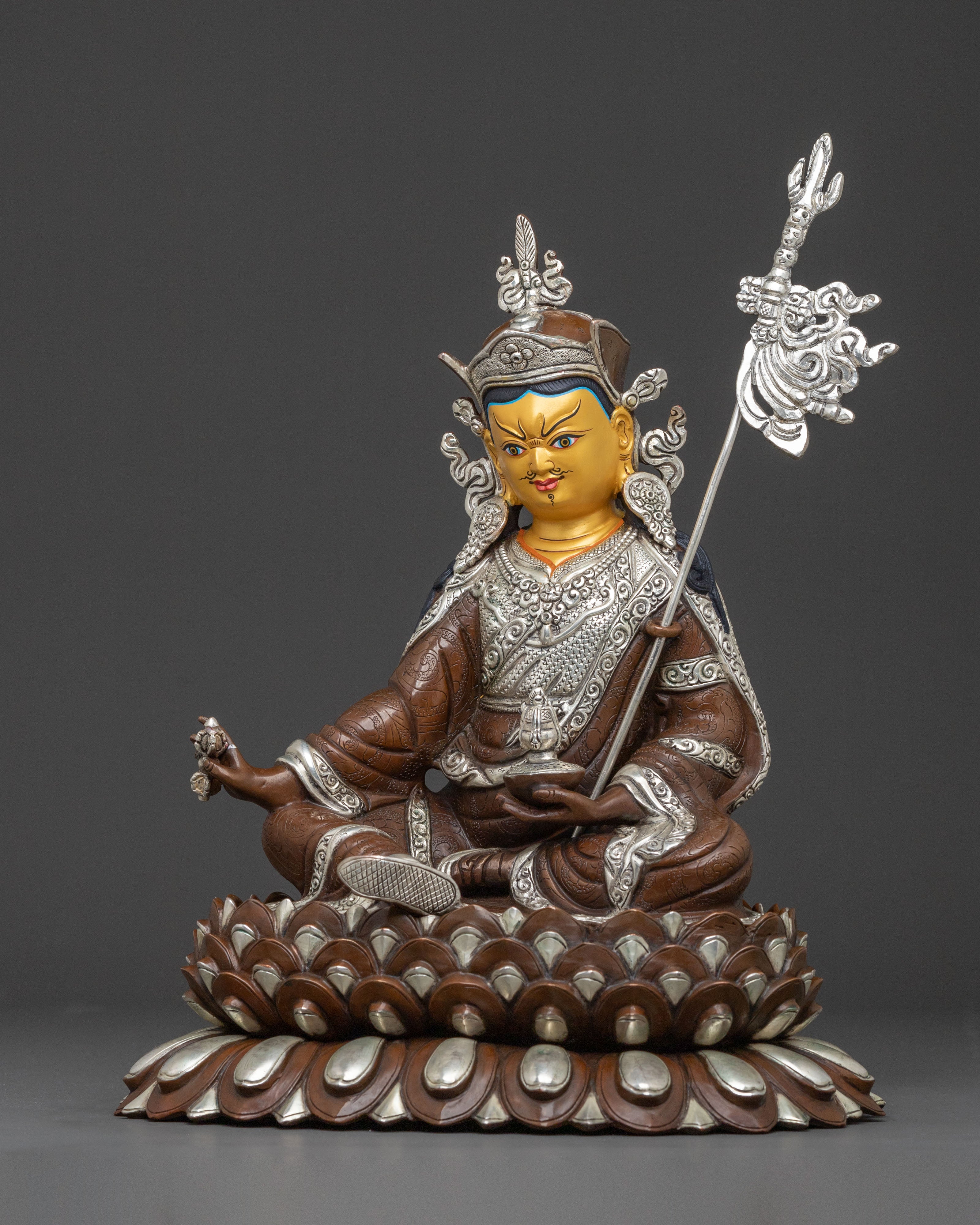 Handcrafted Guru Rinpoche Statue | Altar Decor