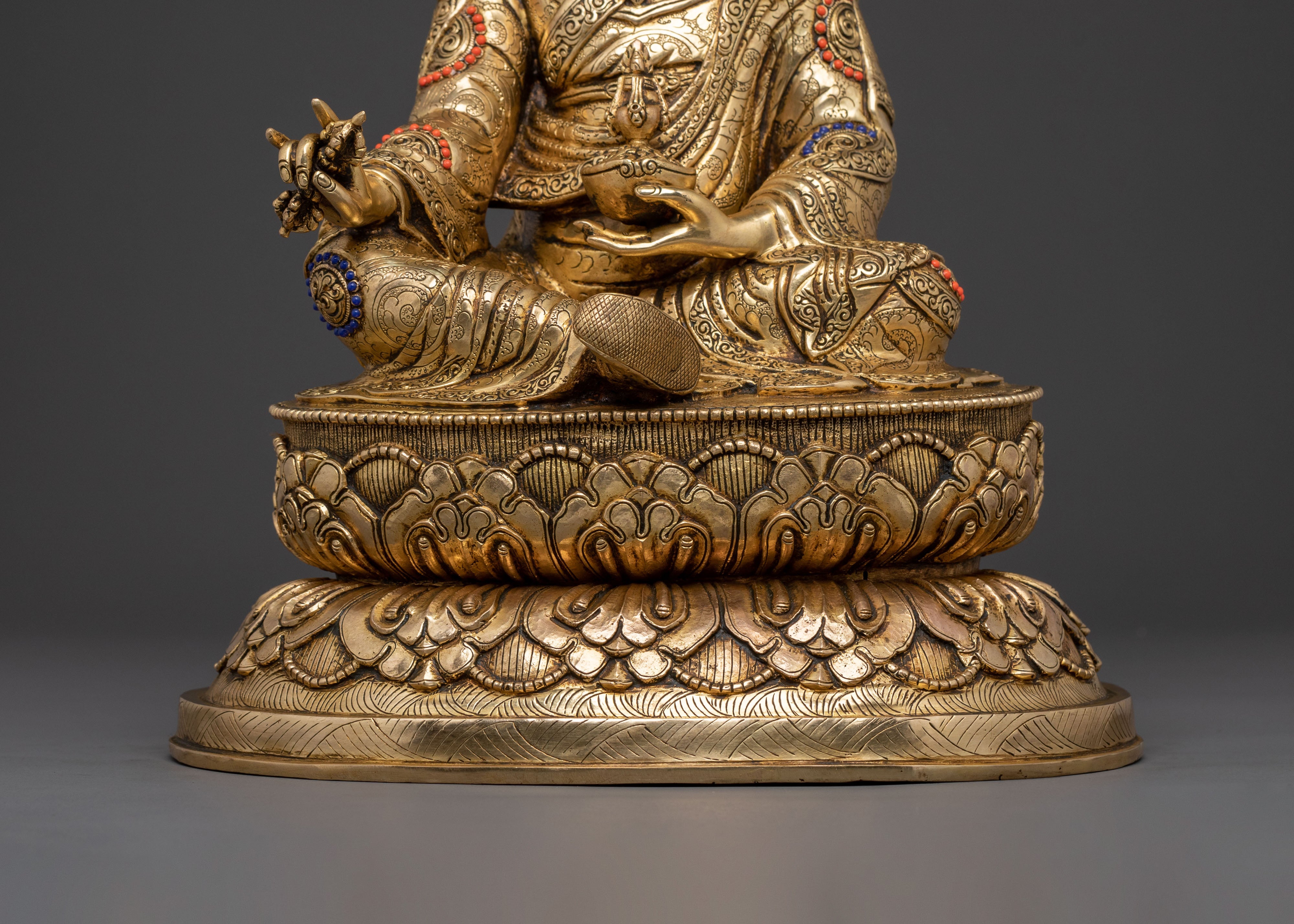 Enlightened Guru Rinpoche Figurine | Buddhist Altar Decor