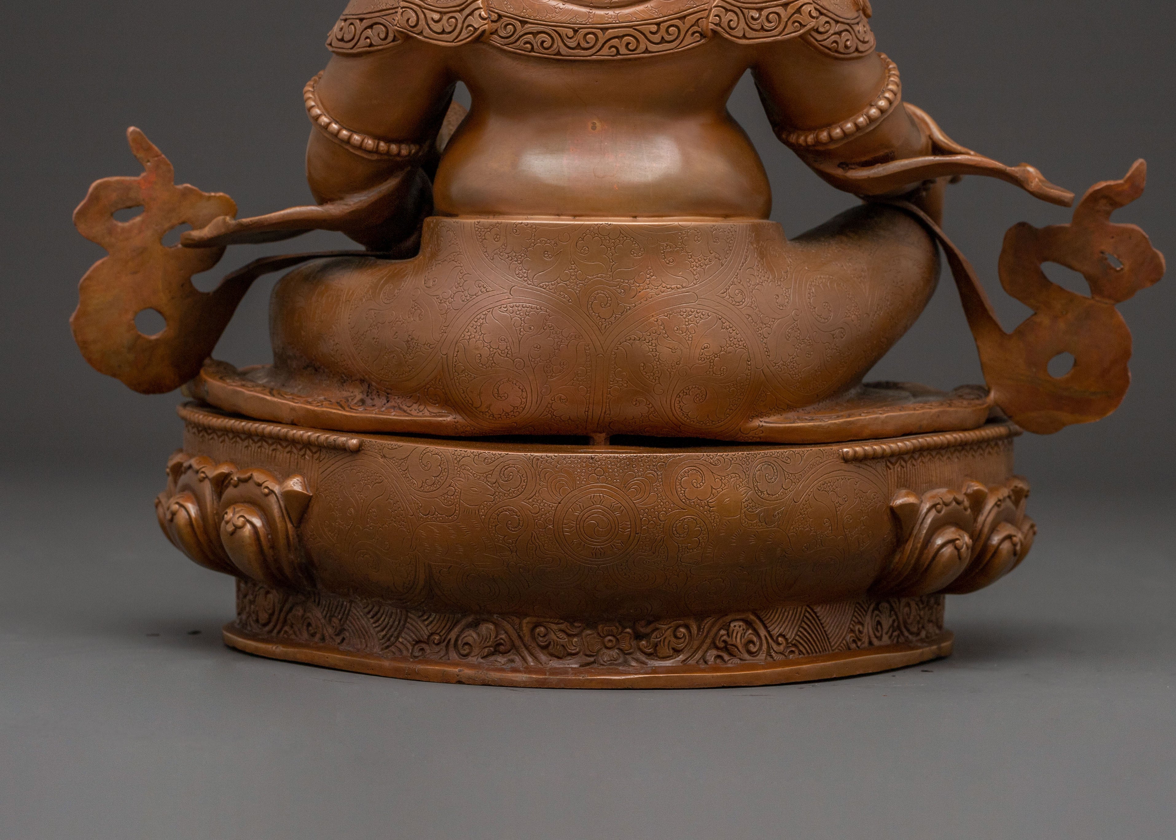 Wealth Deity Dzambhala with Oxidized Copper Body