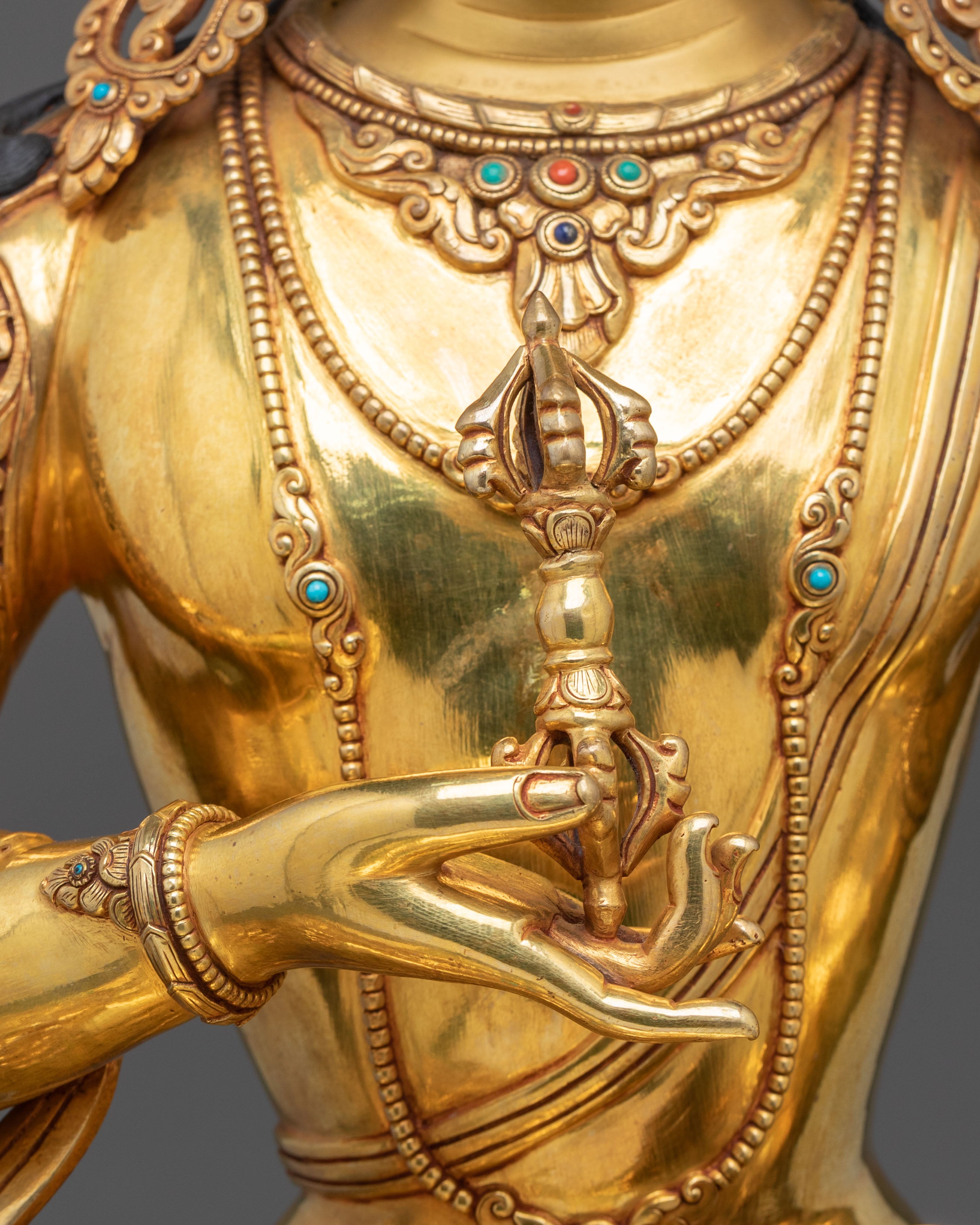Five Bodhisattvas Statue Set | Sacred Golden Buddhist Collection