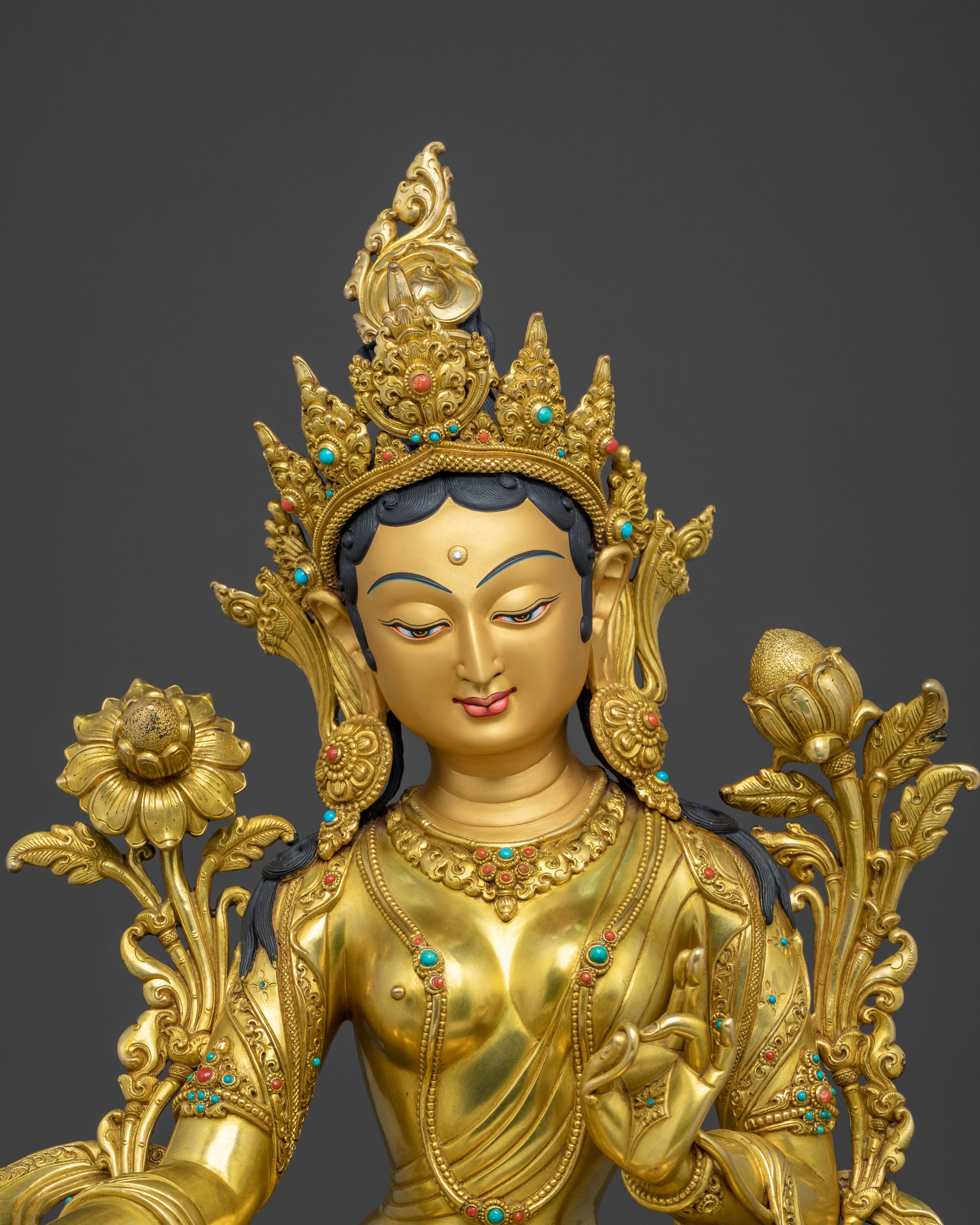 Mother Green Tara Statue | Sacred Home Decor