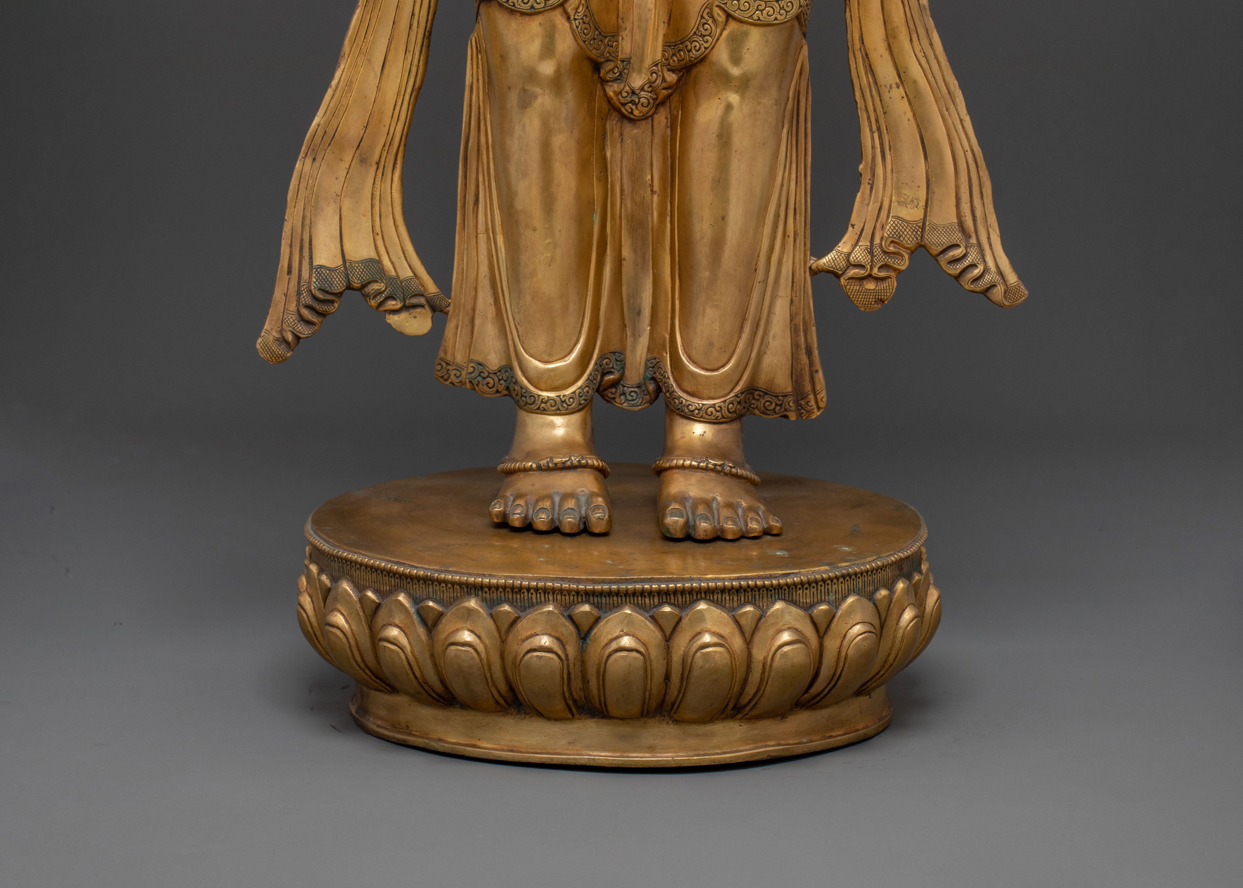 Standing Tara Statue Set: | Goddesses of Compassion & Protection