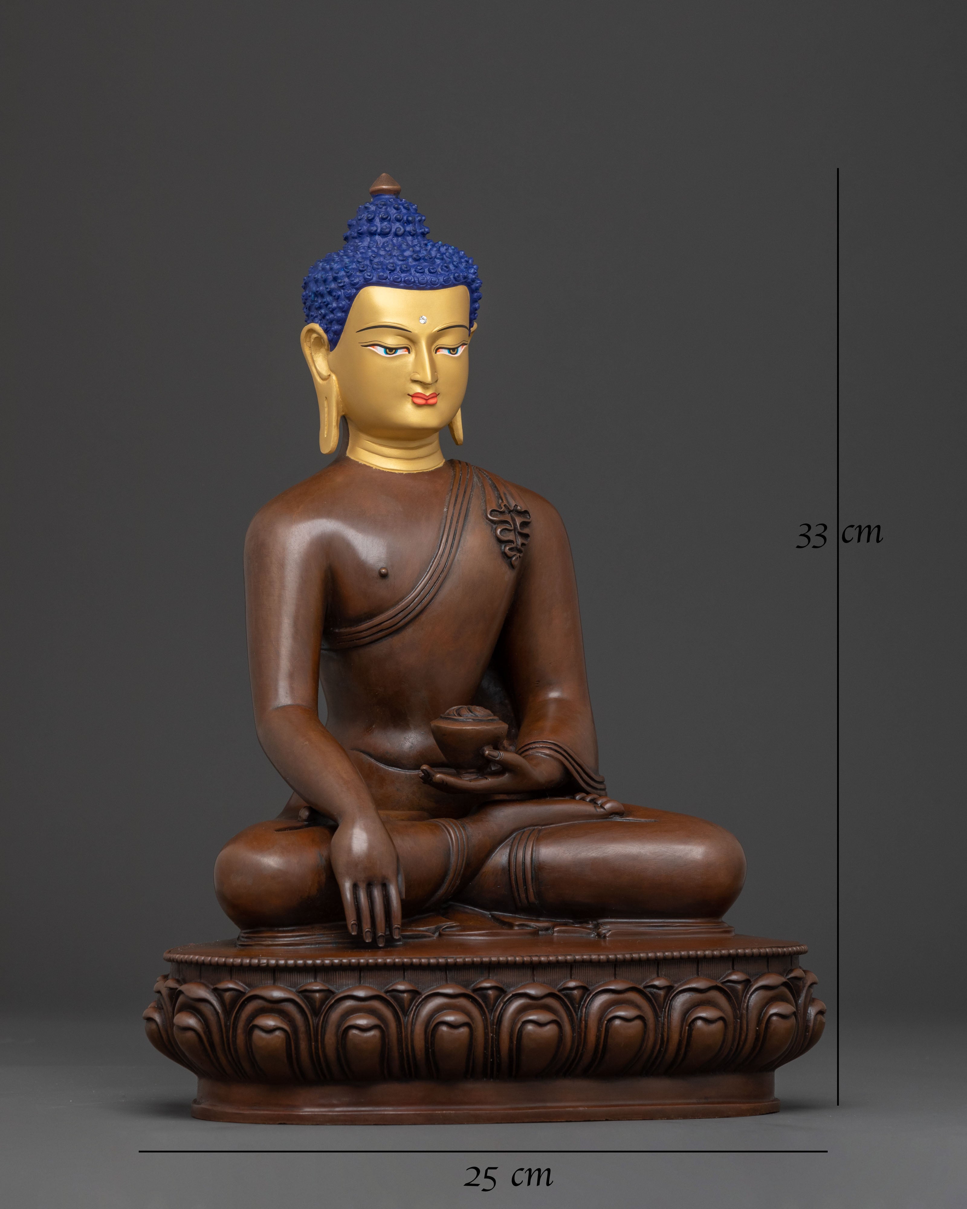 Handcrafted Enlightened Shakyamuni Buddha Statue