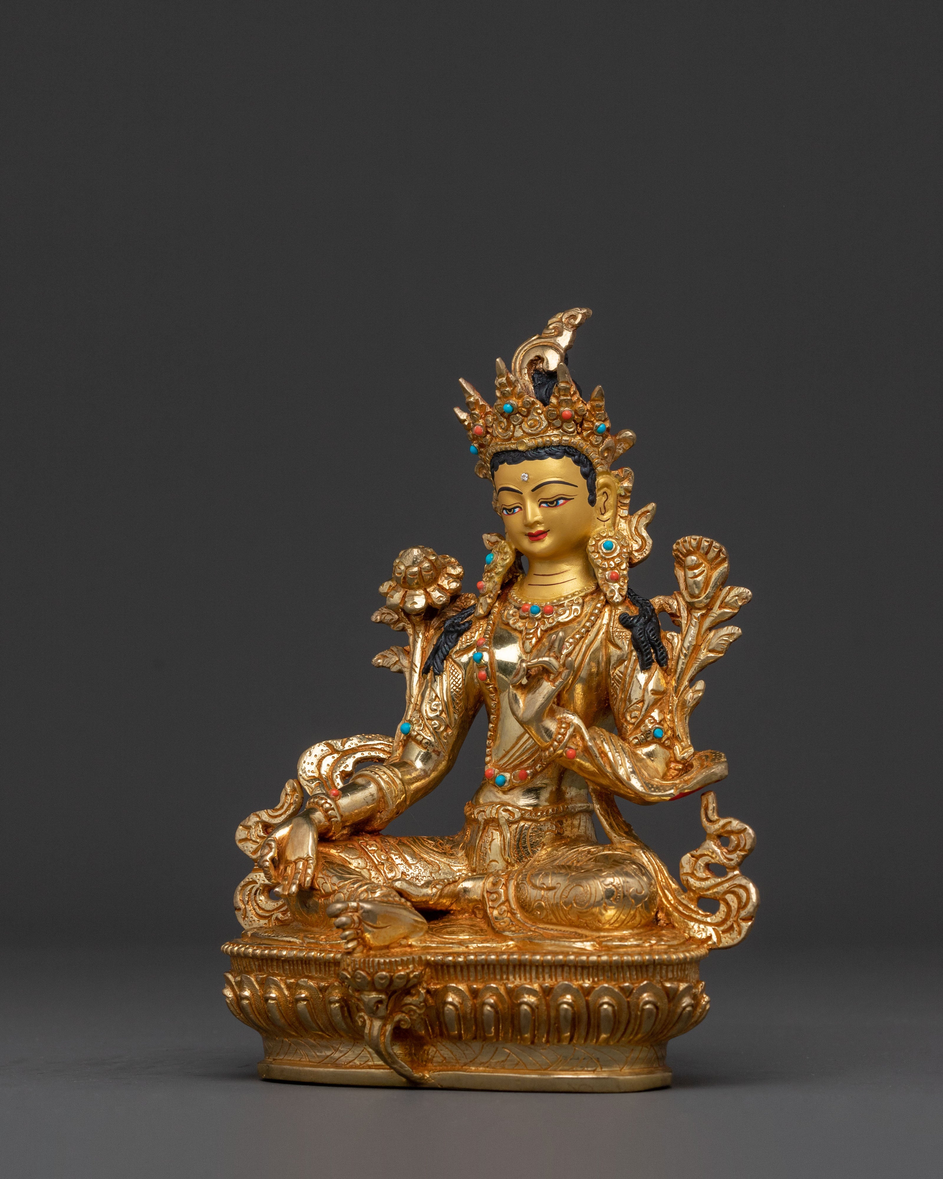 Compassion Deity Green Tara Statue | Protector Icon