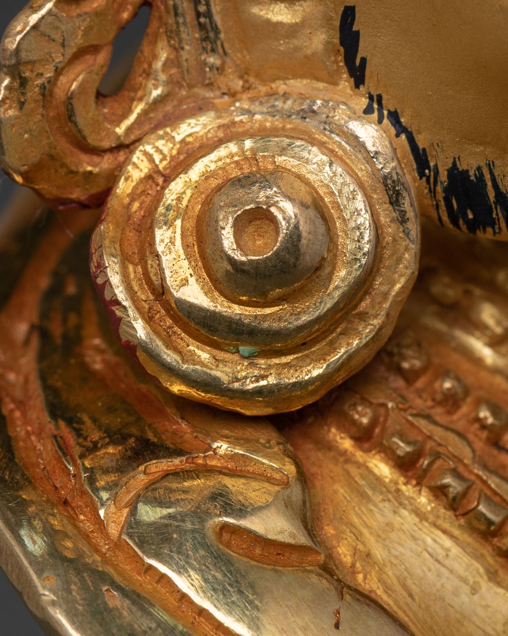Naropa Sculpture: 24K Gold Gilded Buddhist Master