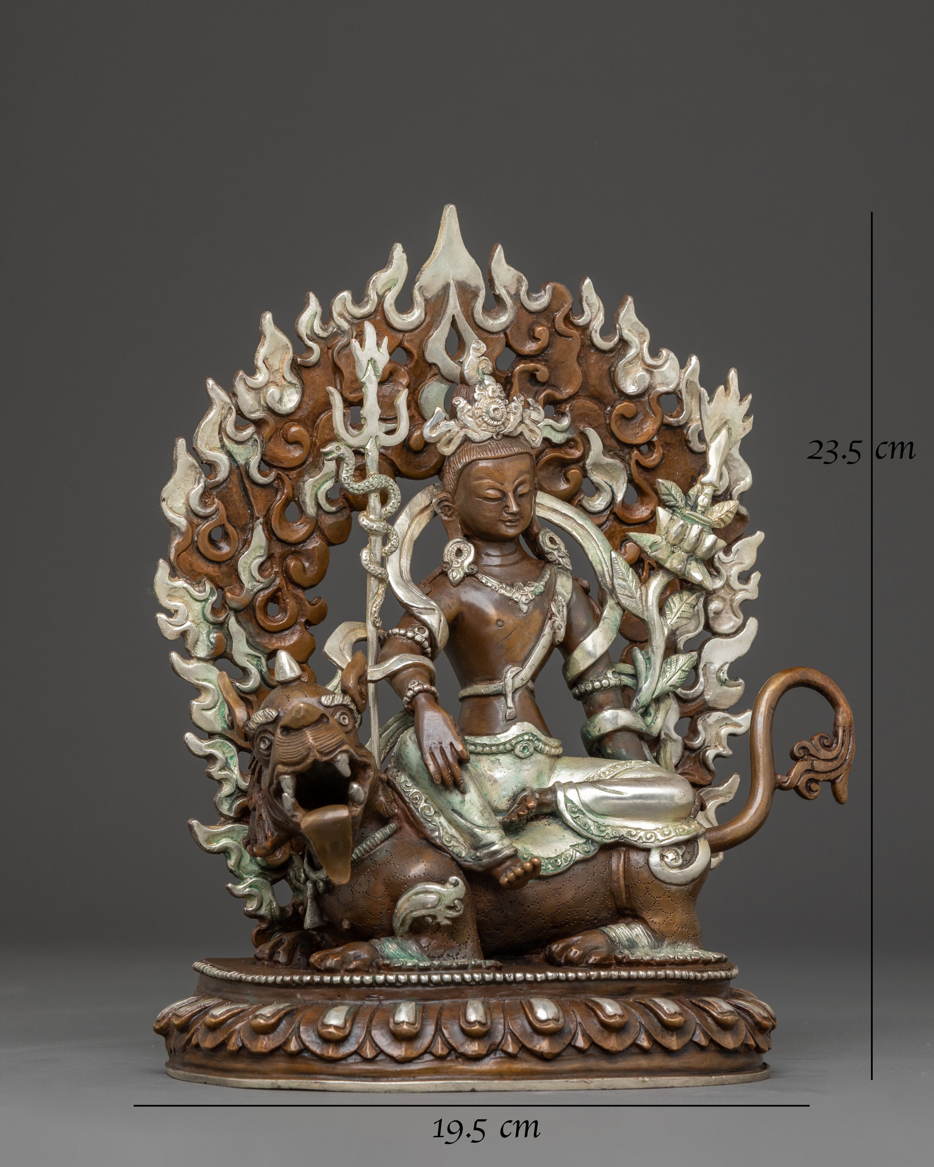 Handcrafted Statue of Simhanada Avalokiteshvara