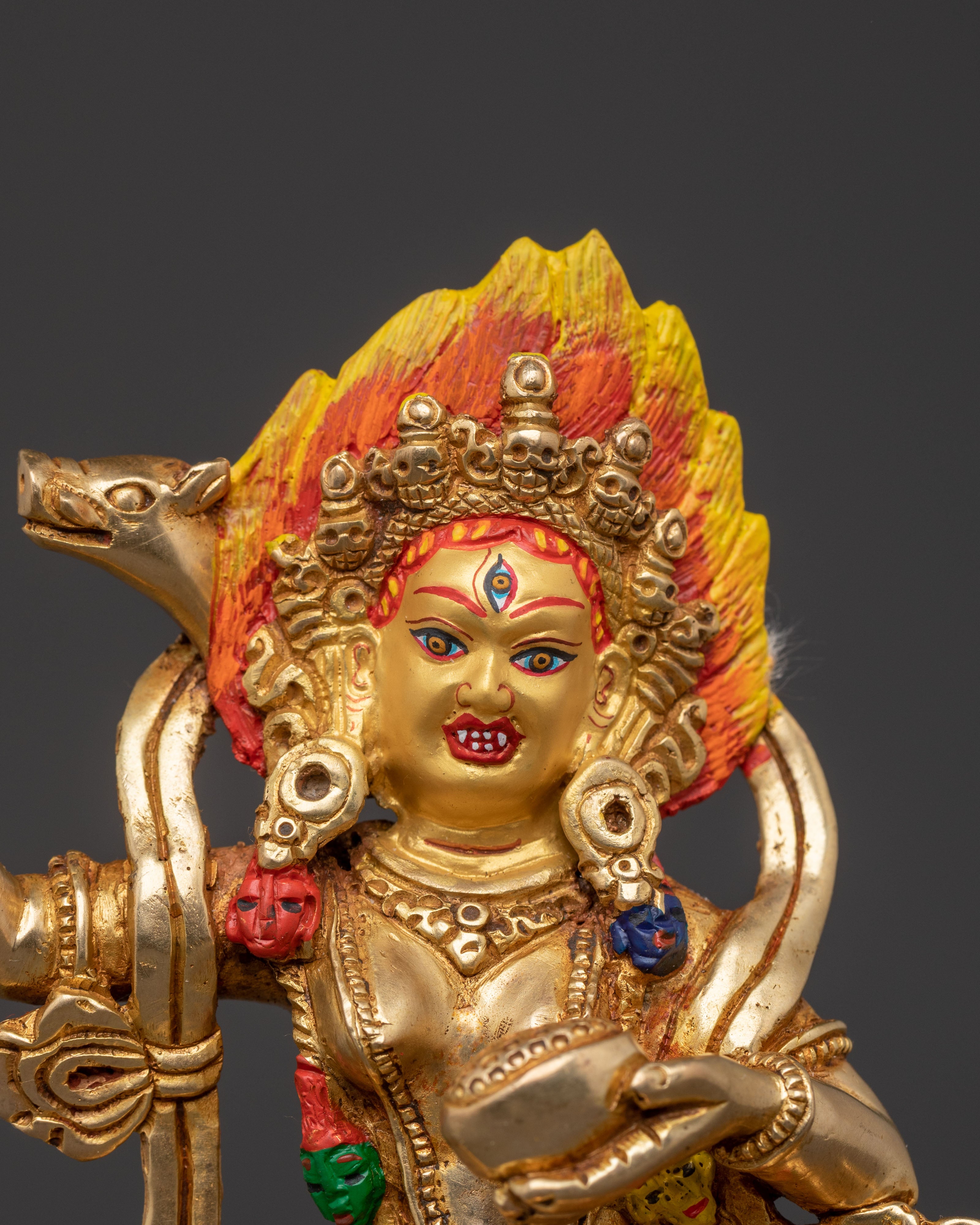 Dorje Phagmo 24K Gold Gilded Statue | Vajrayana Tantric Deity