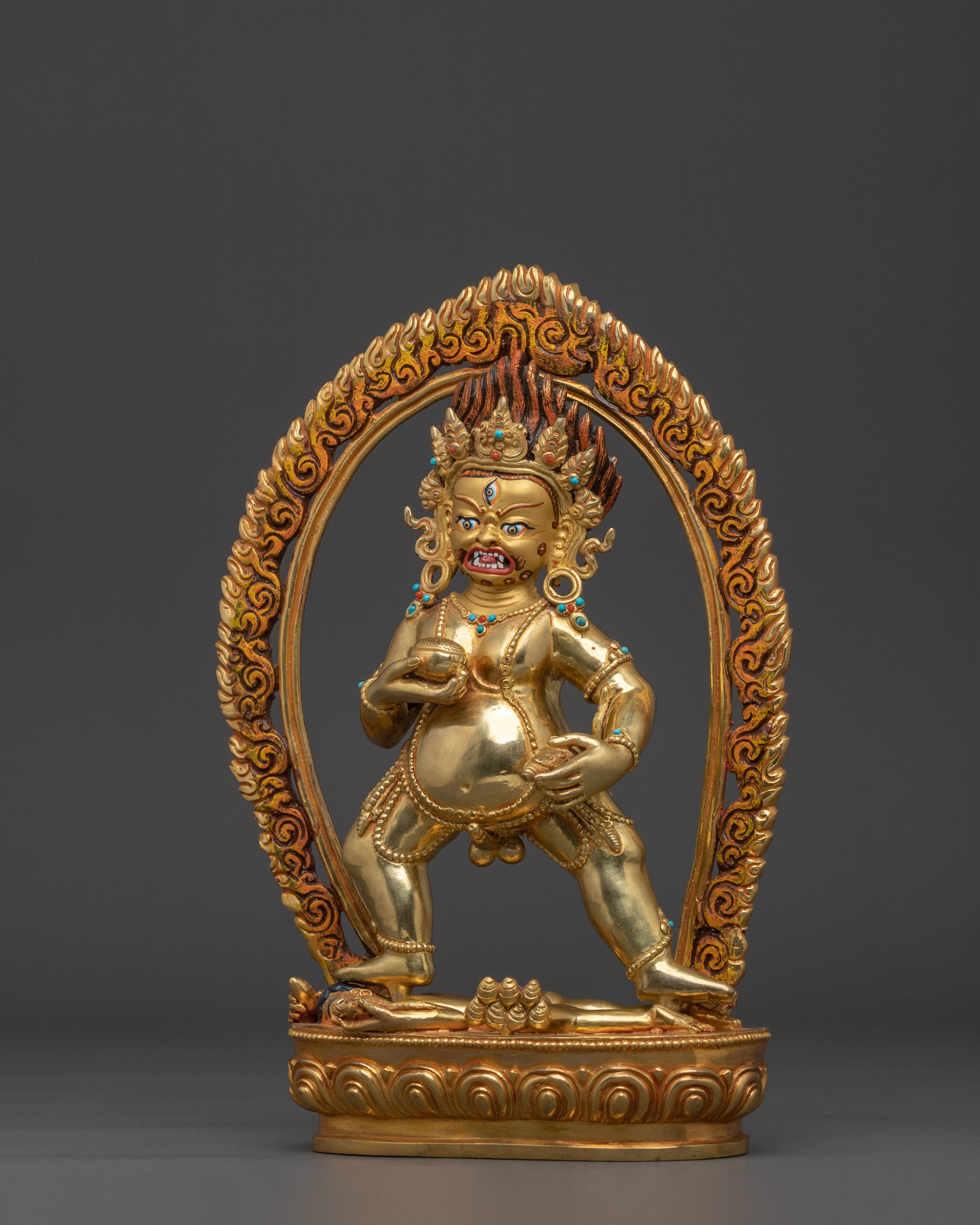 Black Dzambhala Statue | Buddhist Deity