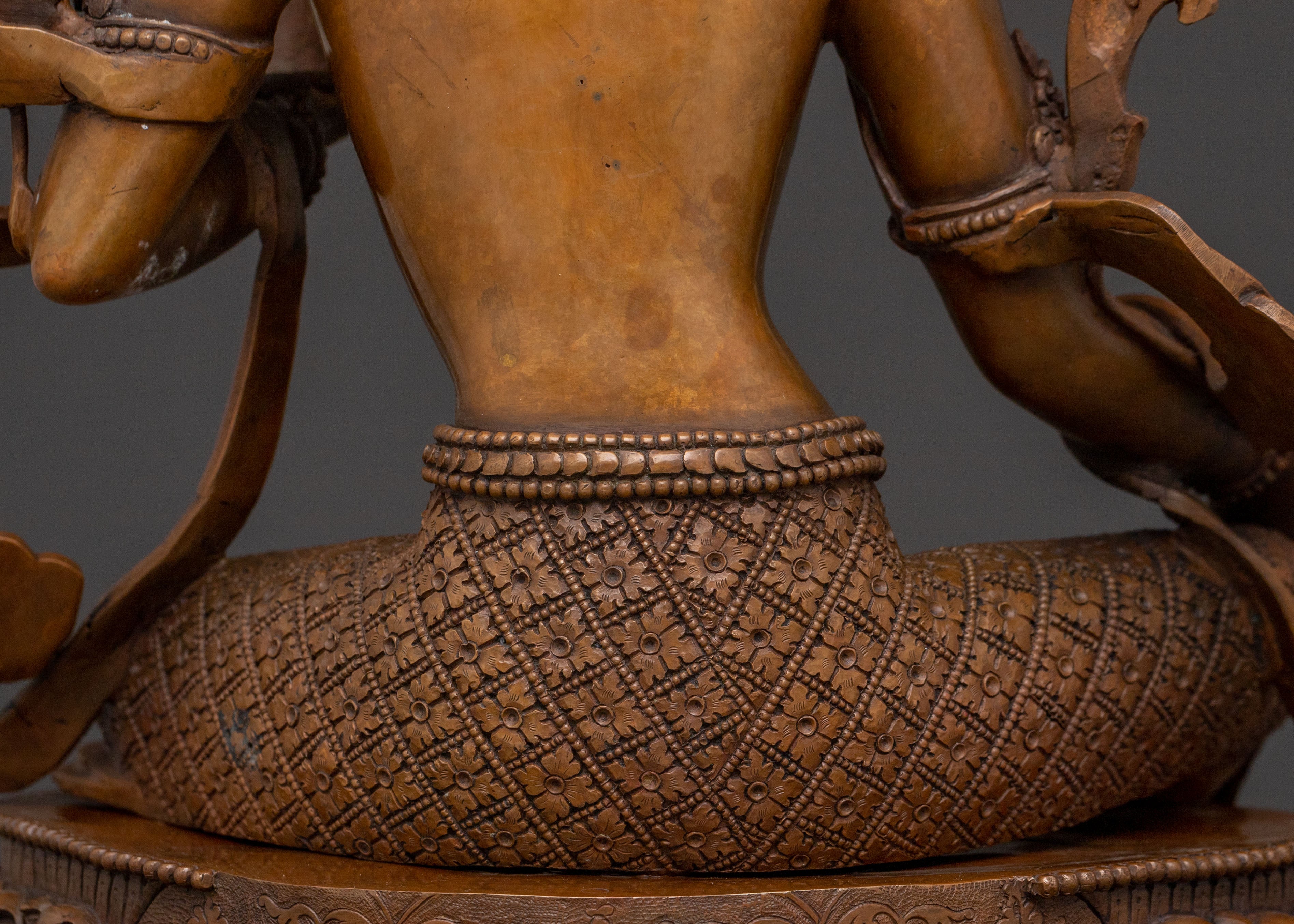 Savior Green Tara Copper Statue | Meditation Elegance