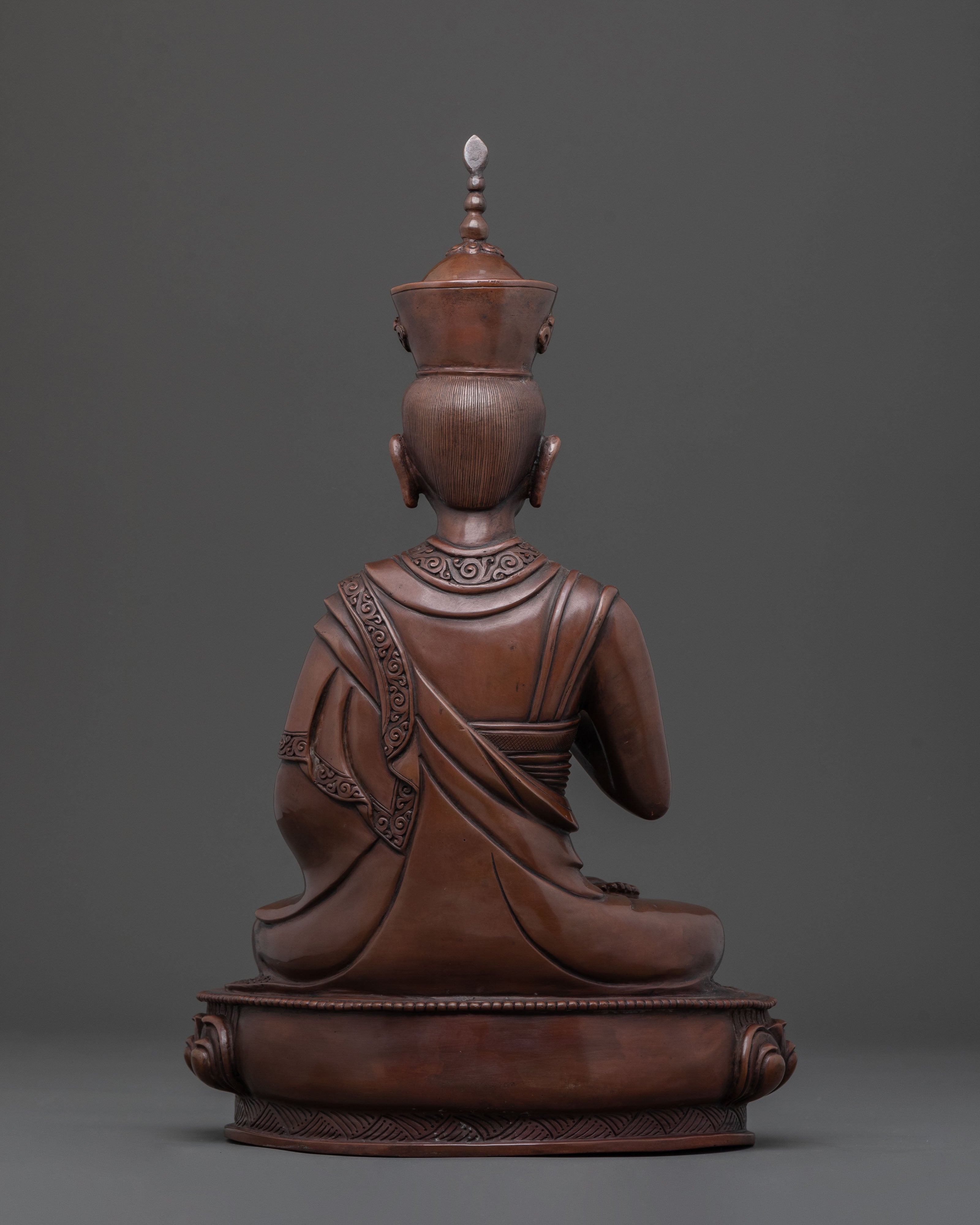 12th Karmapa Spiritual Icon | Oxidized Copper Statue