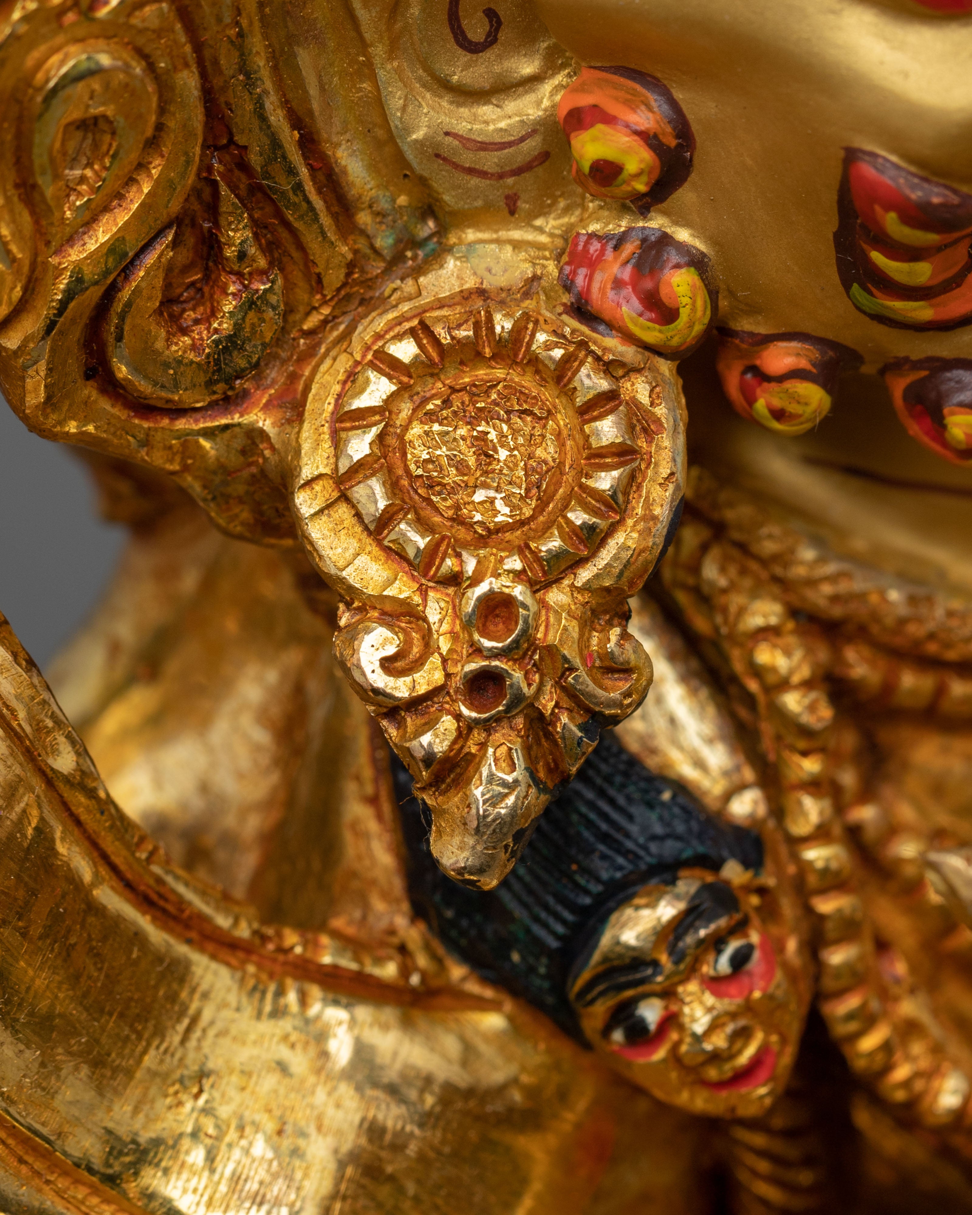 Four Armed Mahakala Statue | 34cm Copper Sculpture