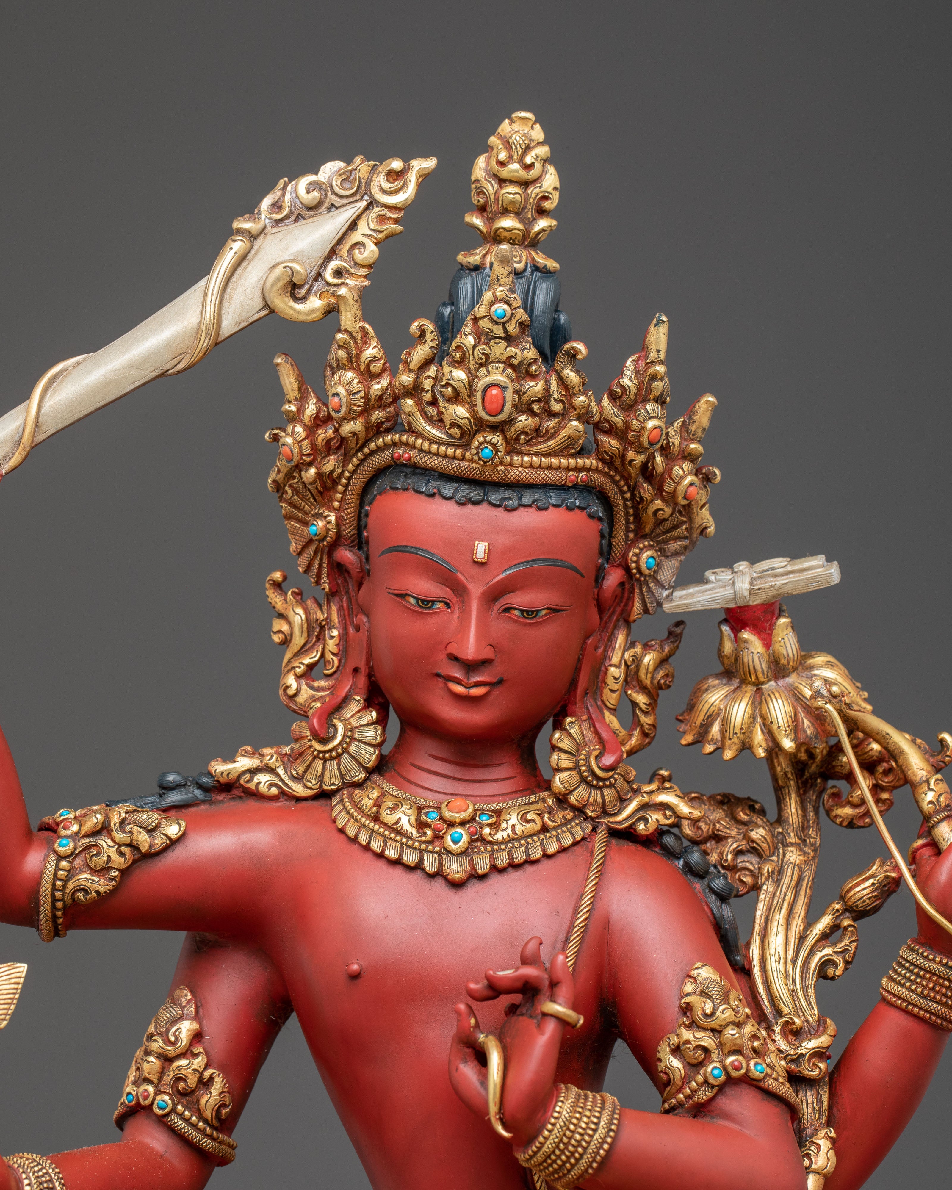 Statue Set of Manjushri Five Forms | Spiritual Decor