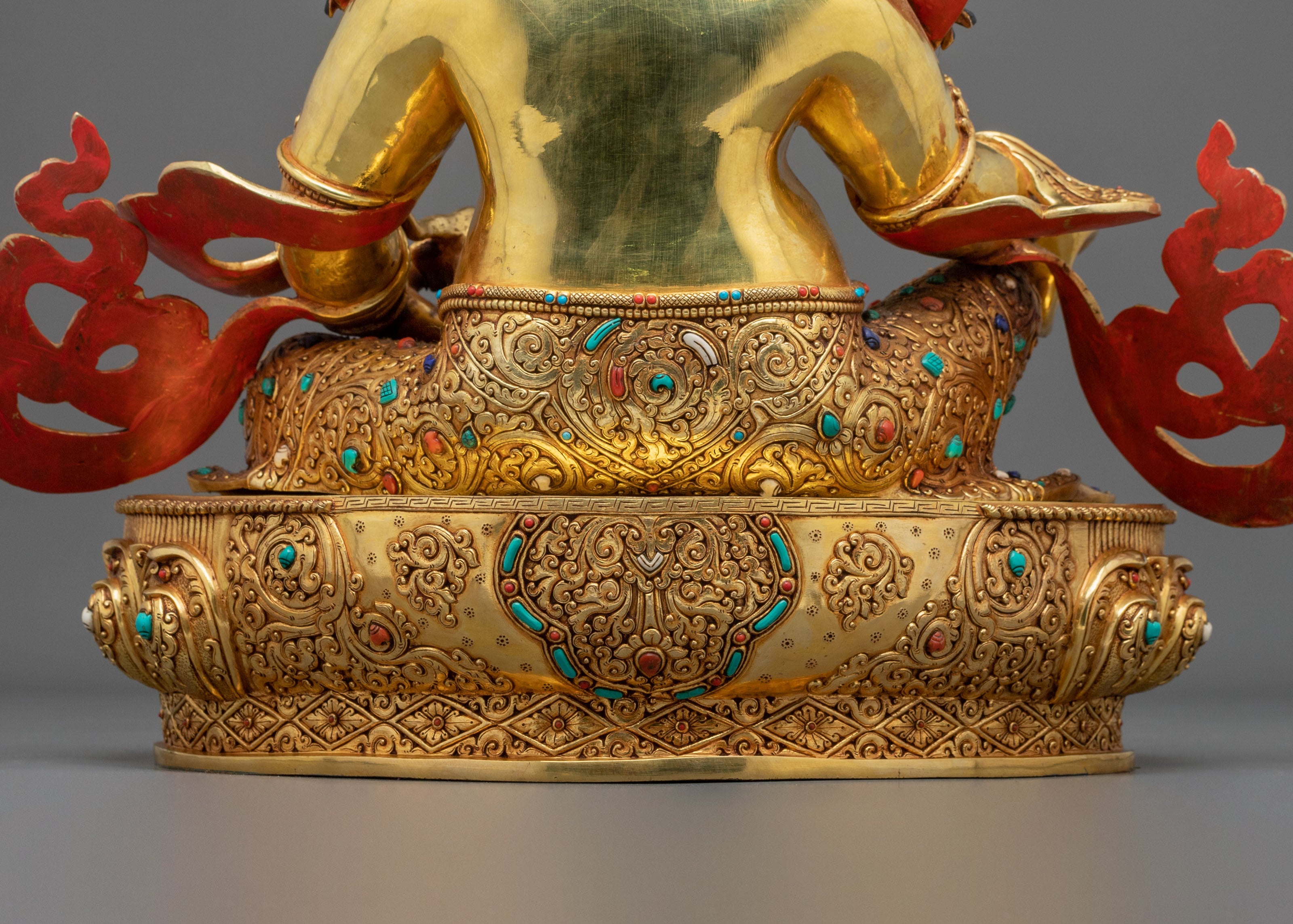 Dzambhala 24K Gold-Coated Statue | Nepalese Craftsmanship