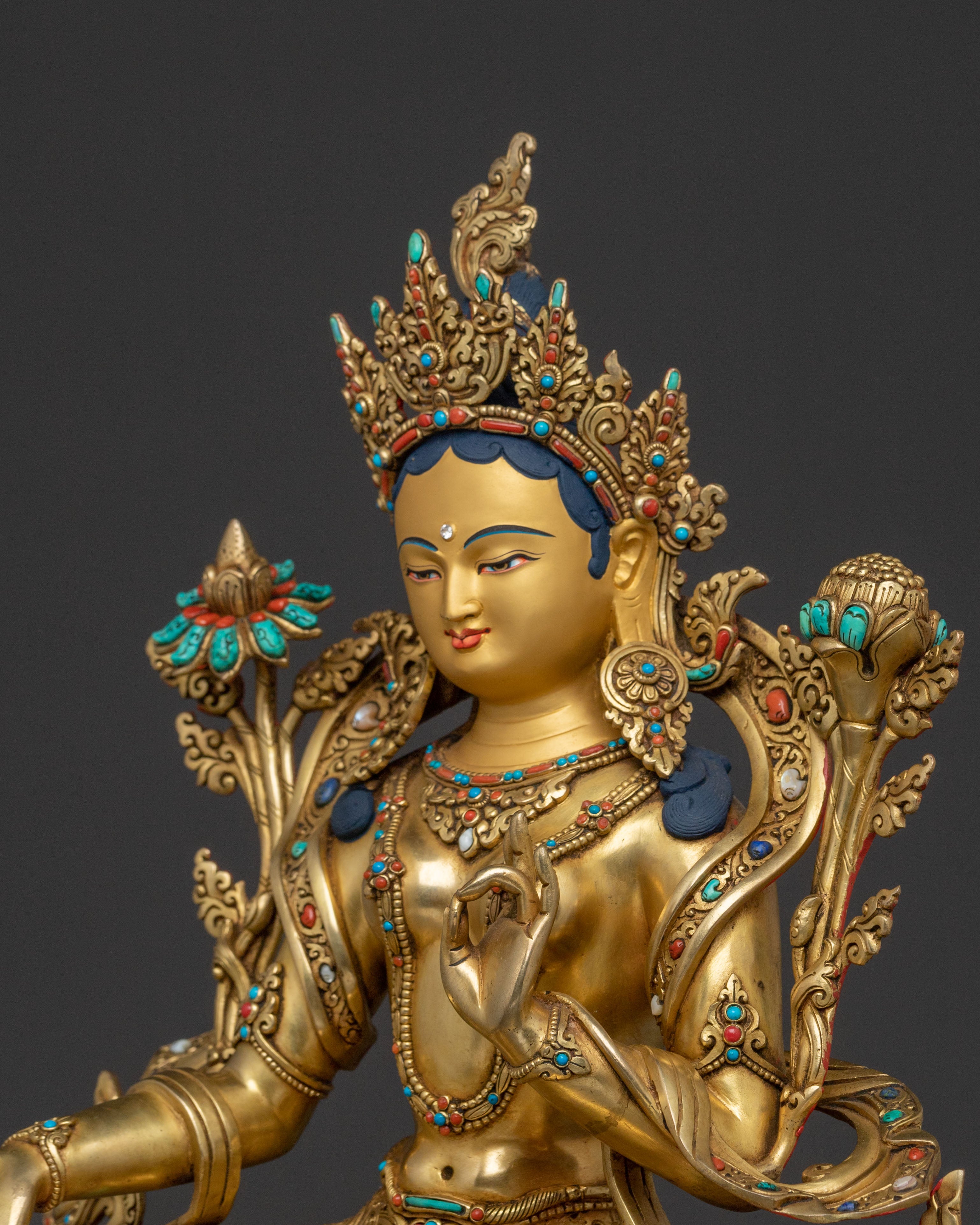 Green Tara Compassionate Statue | Protector of Life