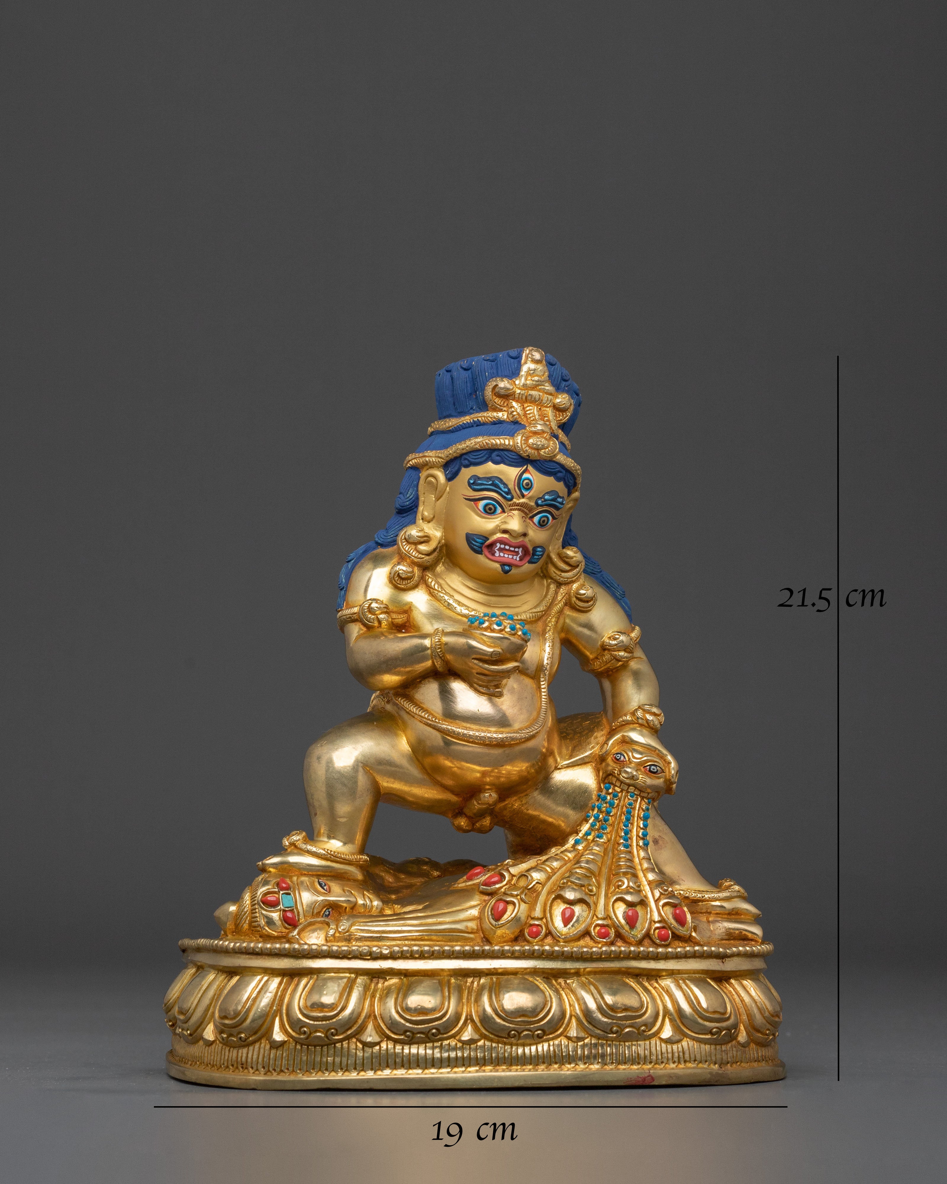 Black Dzambhala Wealth God Statue | Wealth Deity of Prosperity