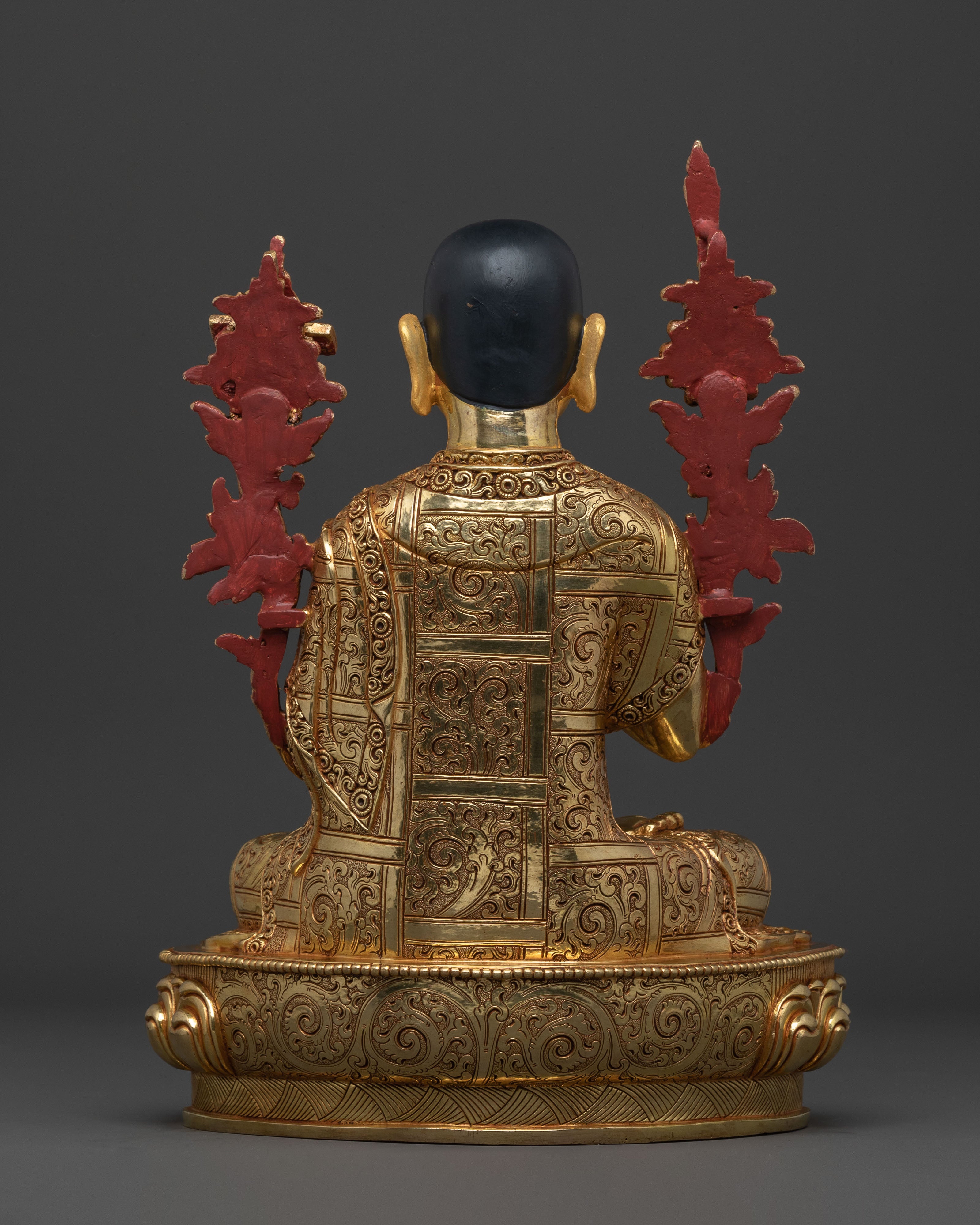 Buddhist Statue Set of Tsongkhapa with Disciples – Gilded Copper Masterpiece