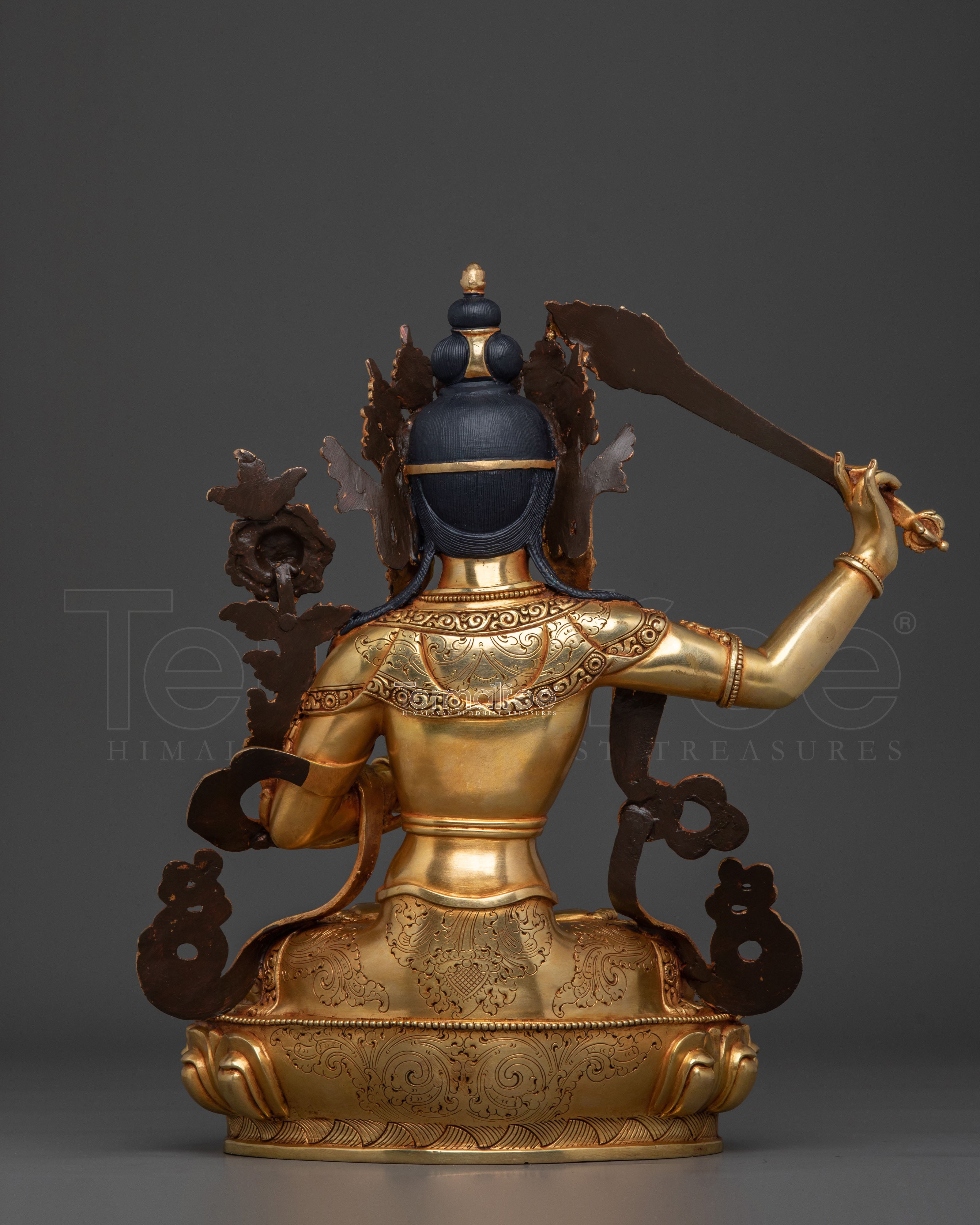 Manjushri Wisdom Buddha Sculpture | Traditional Sacred Sculpture