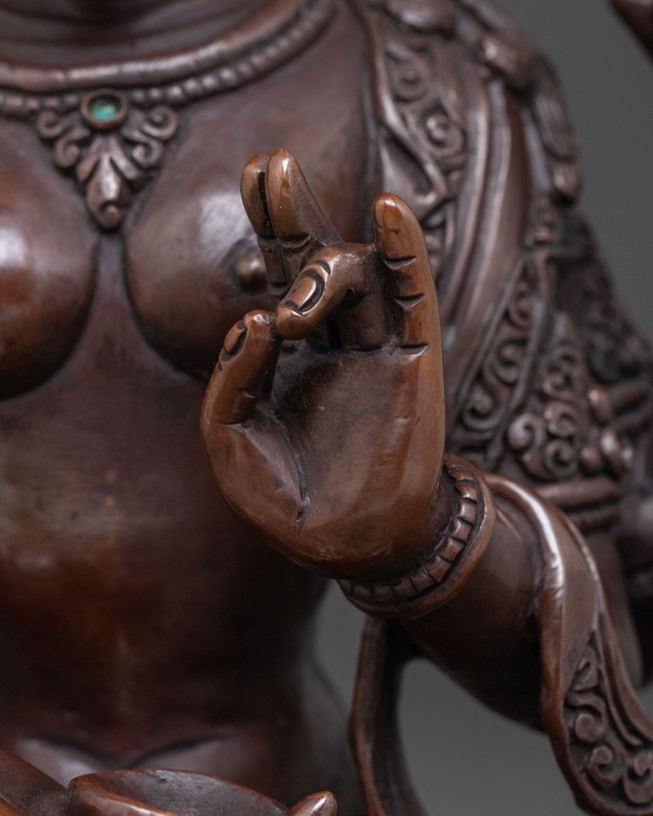 Guardian Varahi Statue | Oxidized Copper Sculpture