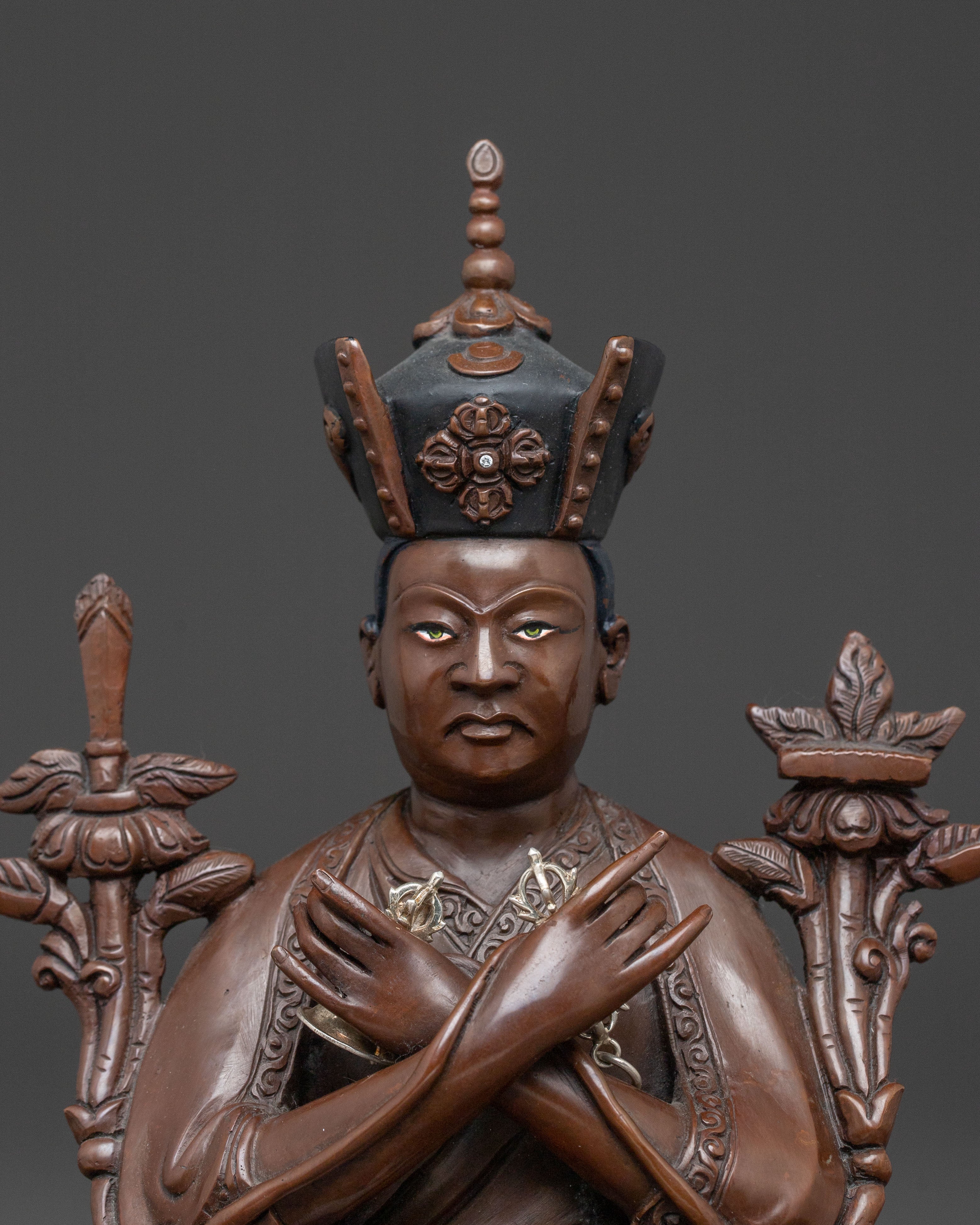 Handcrafted 16th Karmapa Traditional Statue for Altar