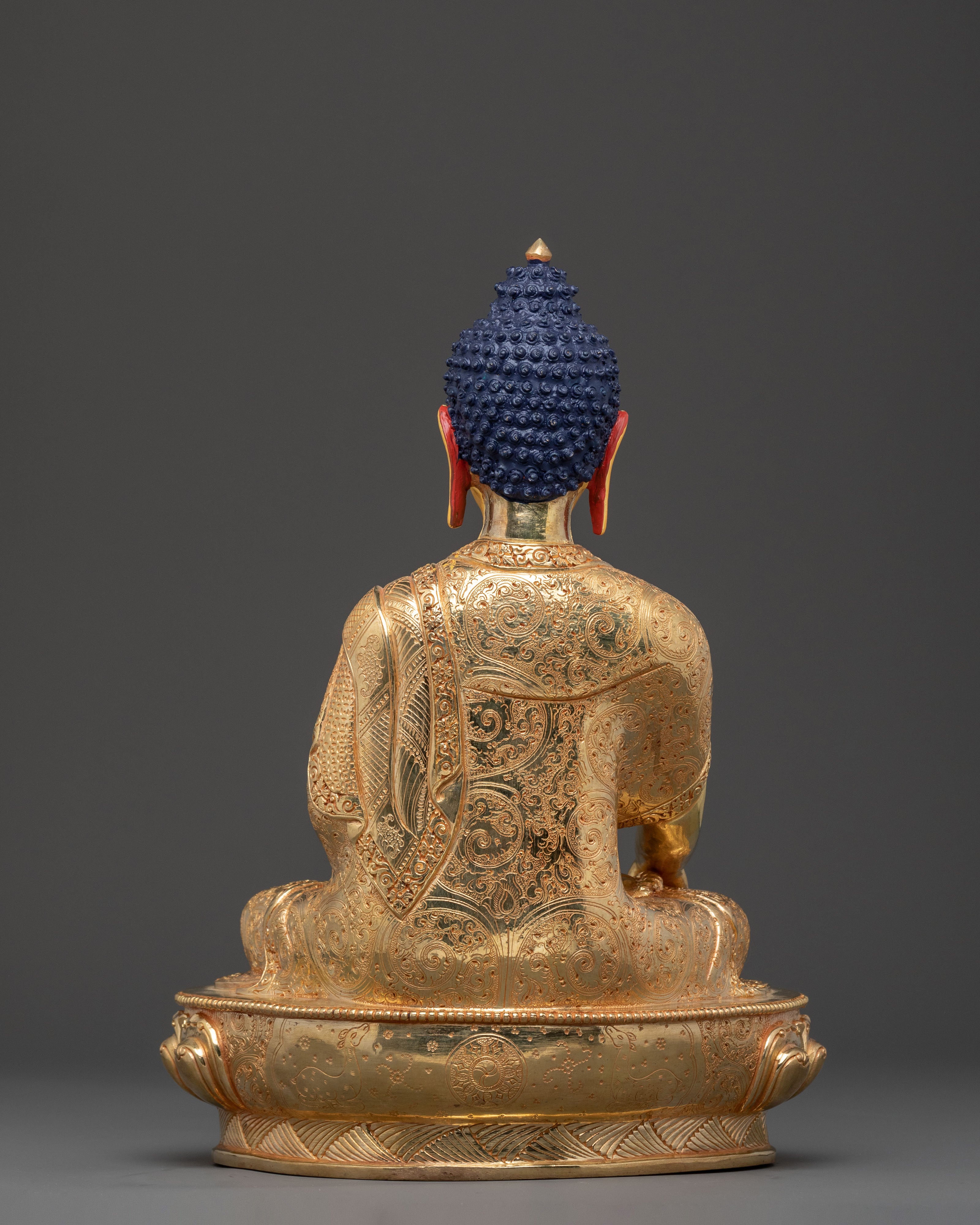 Shakyamuni Buddha Statue | 24K Gold Gilded Serenity
