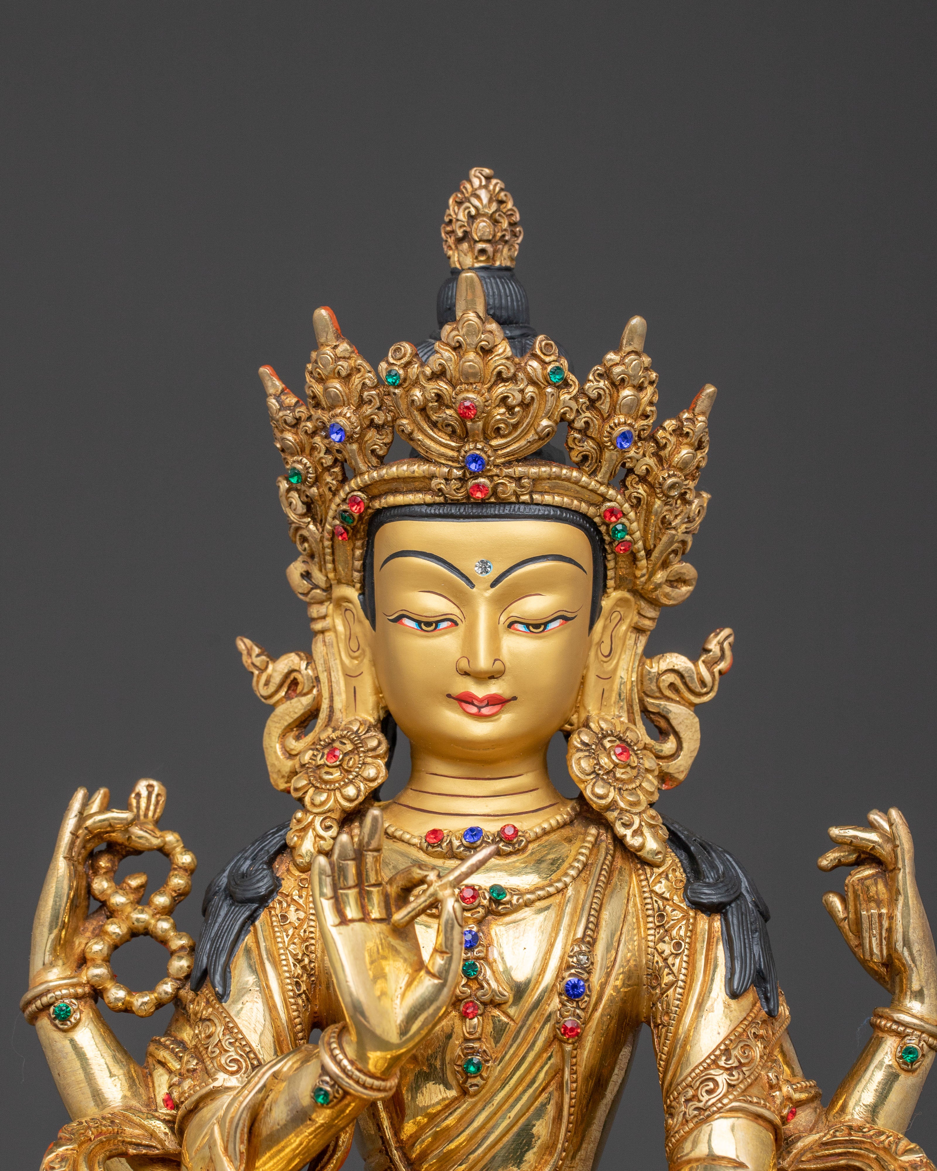 Golden Prajnaparamita Statue | Meditational Decor