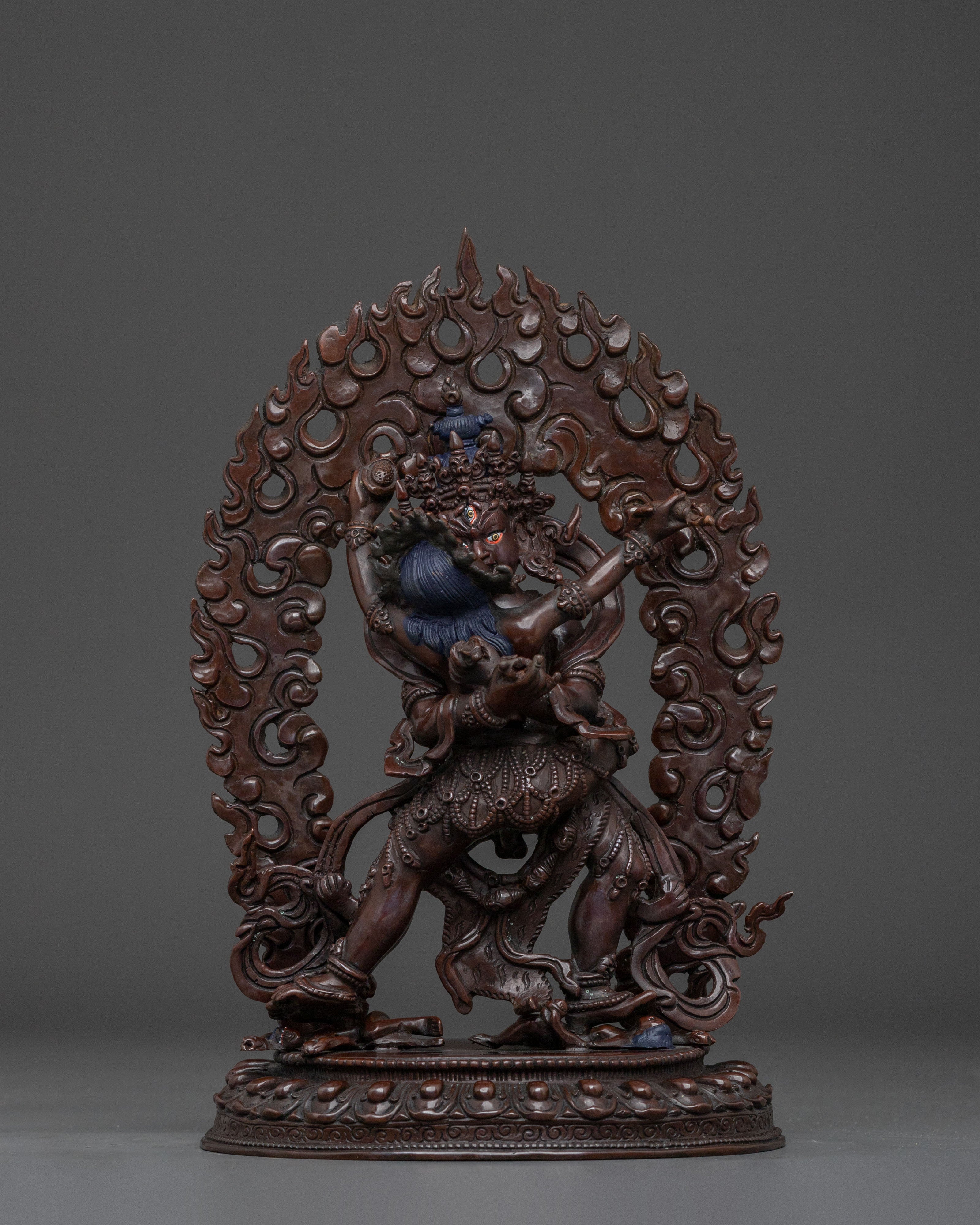 Chakrasamvara With Vajravarahi Statue