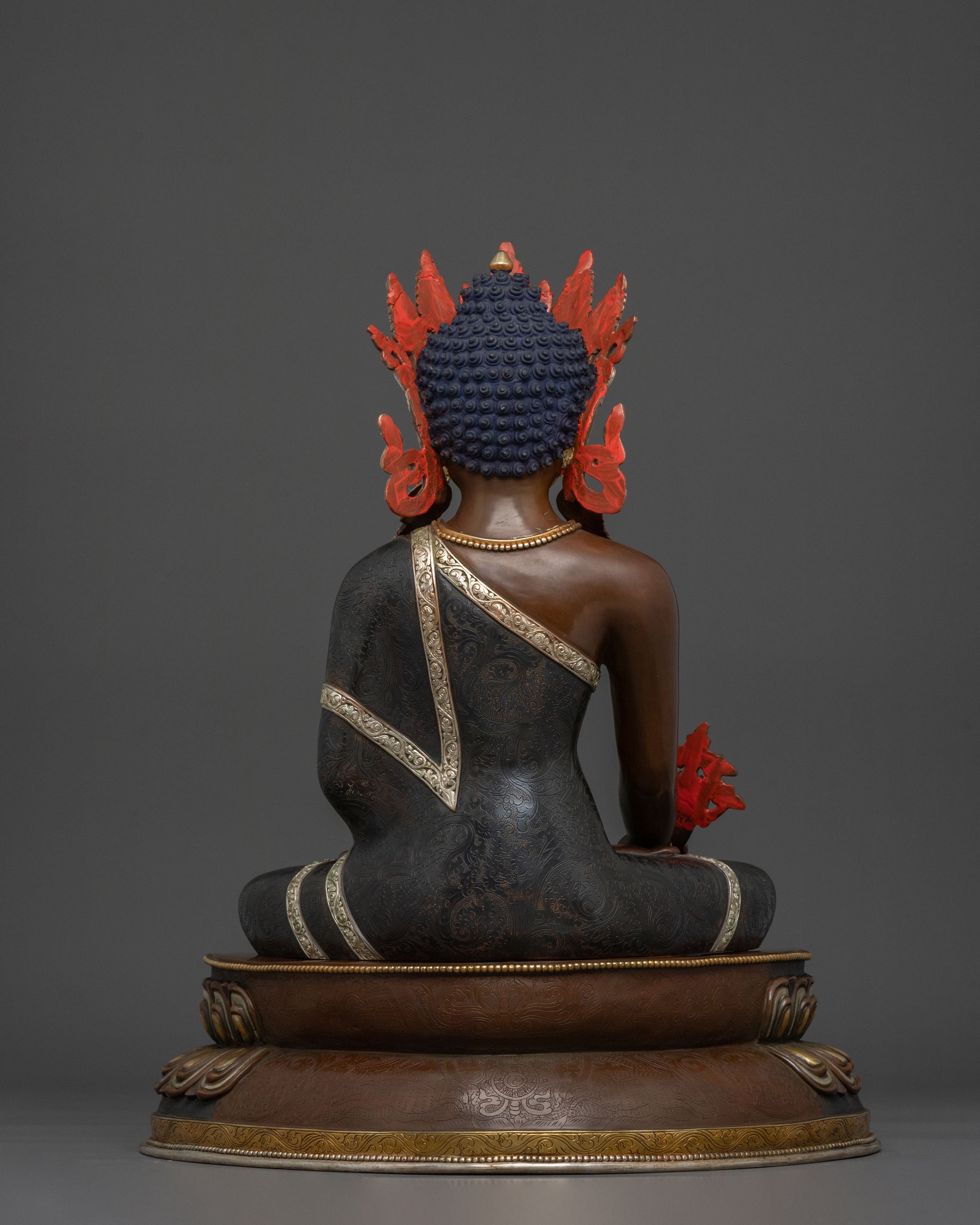 Bhaisajyaguru Statue for Altar | Tibetan Buddhist Himalayan Artwork