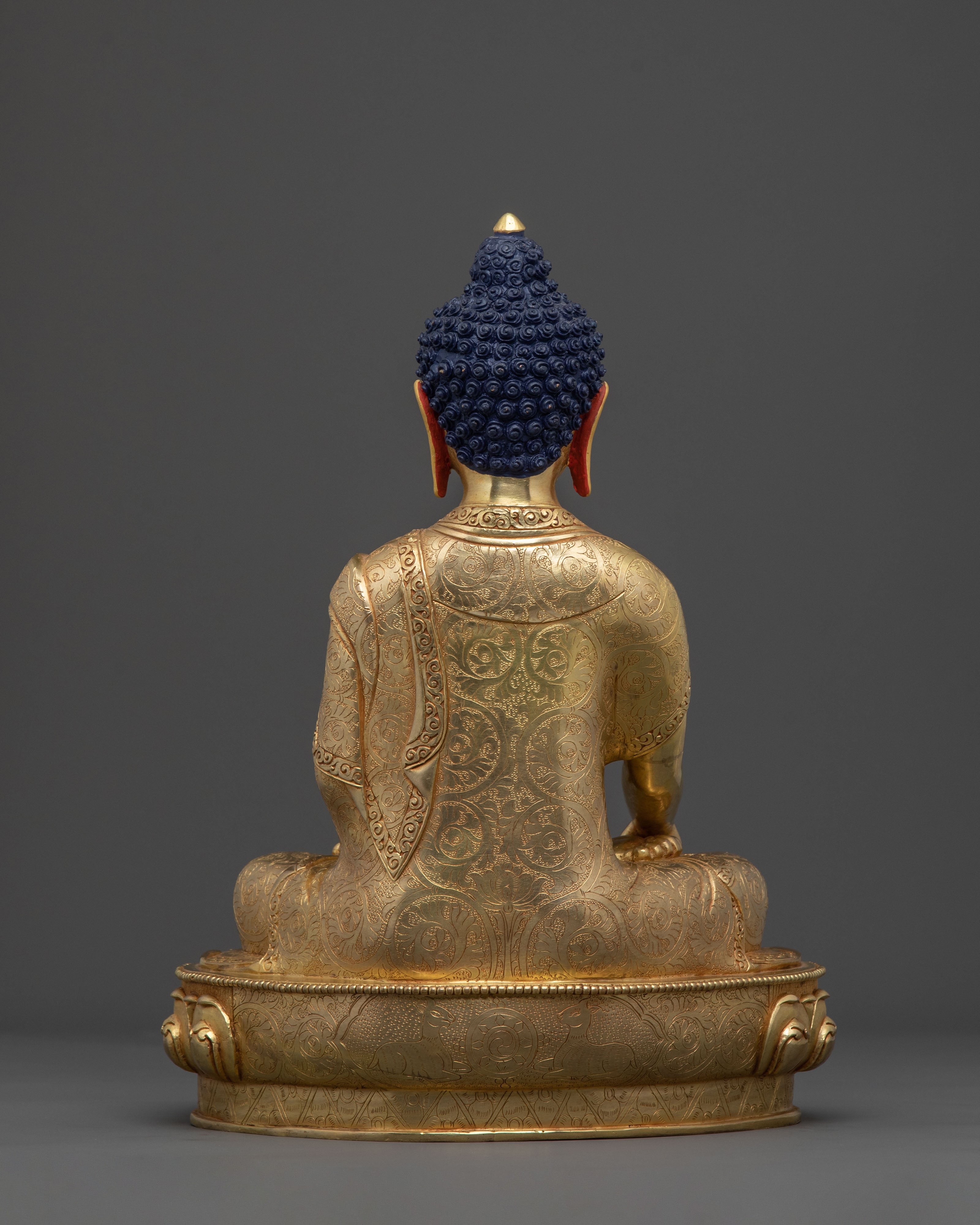 Hand-Carved Shakyamuni Buddha Sculpture | Home Decor