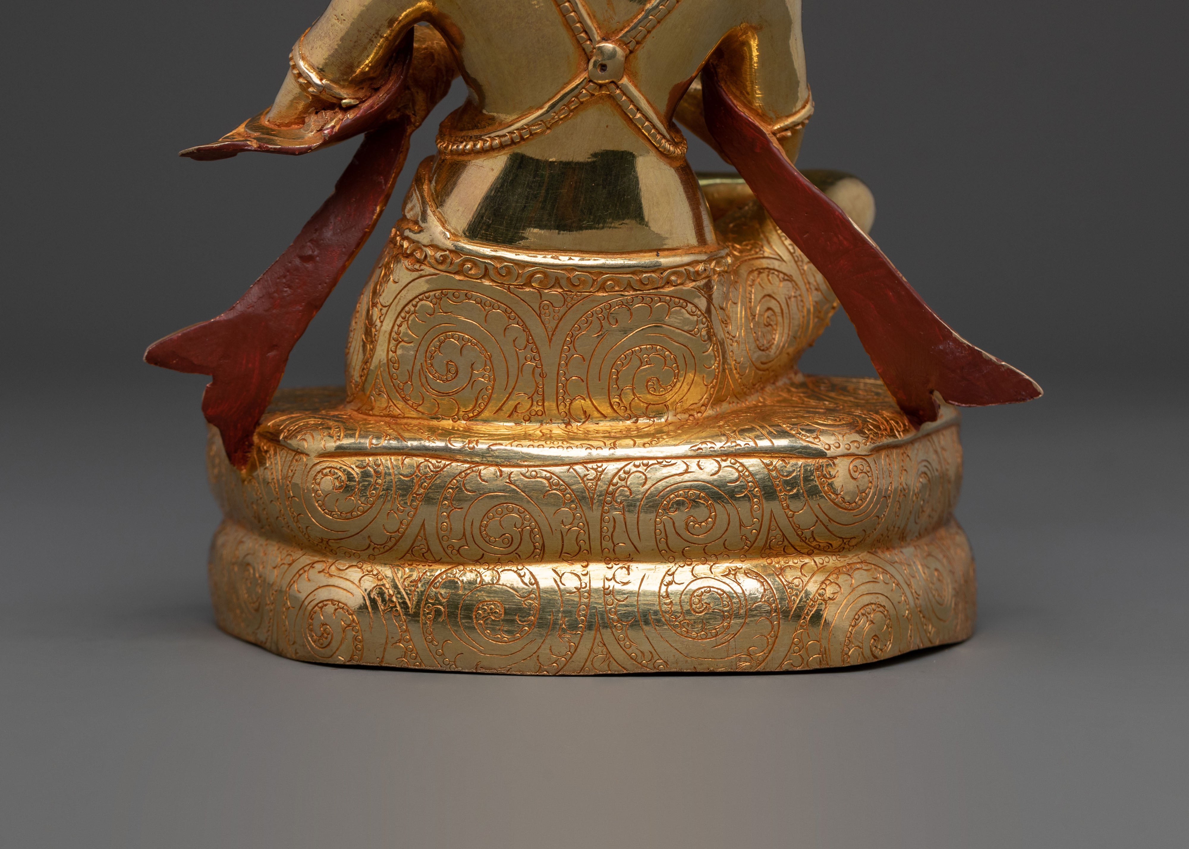 Naropa Sculpture: 24K Gold Gilded Buddhist Master