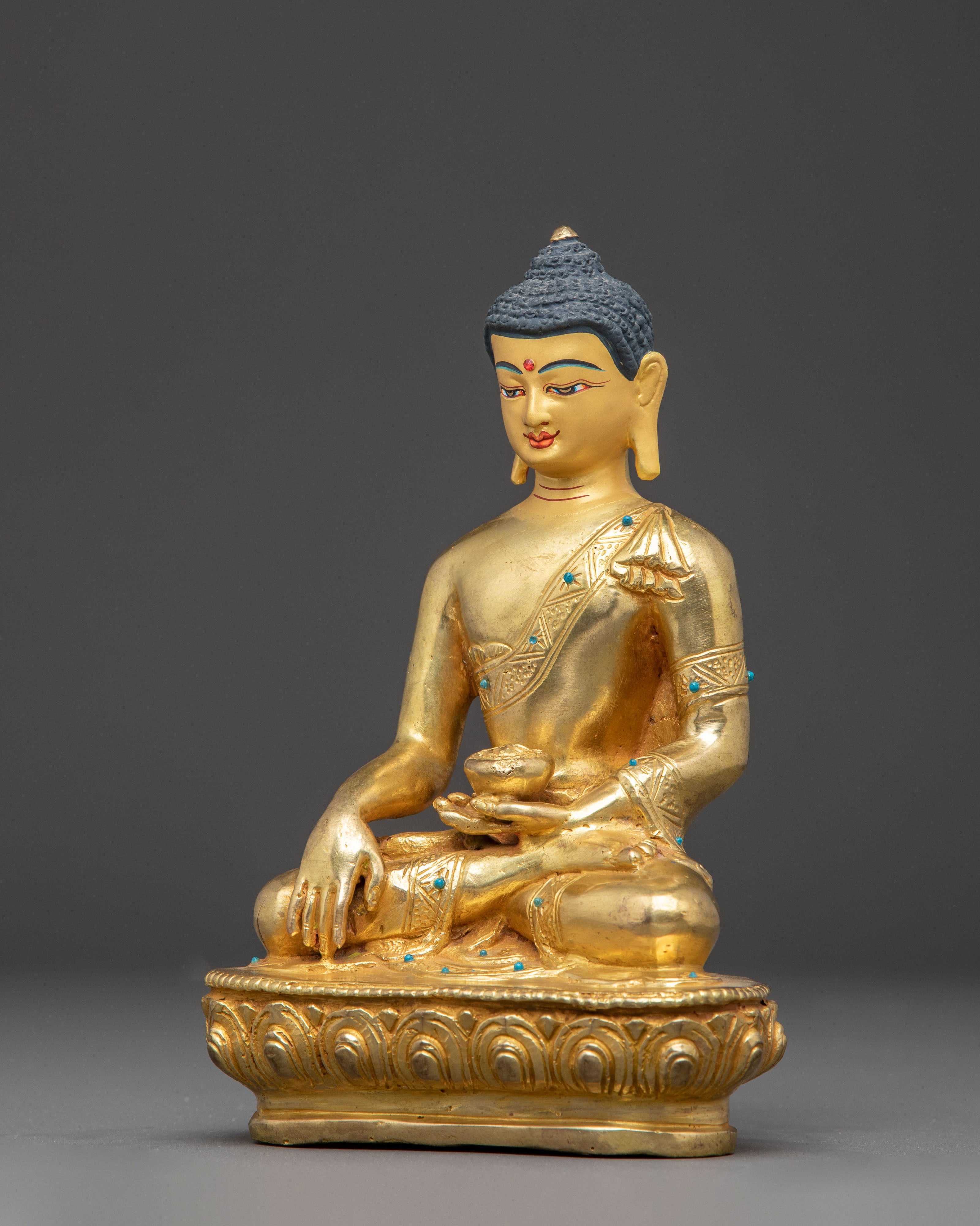 Handcrafted Radiant Artwork of Buddha Shakyamuni | Historical Enlightened One