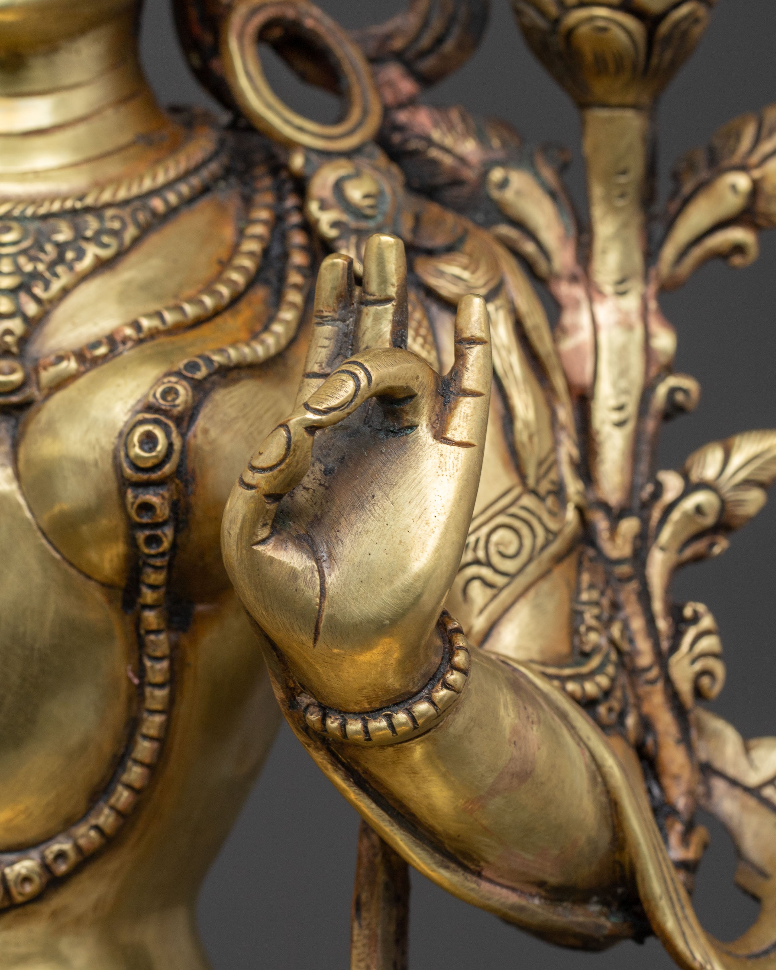 Green Tara Statue: Embodiment of Enlightened Action